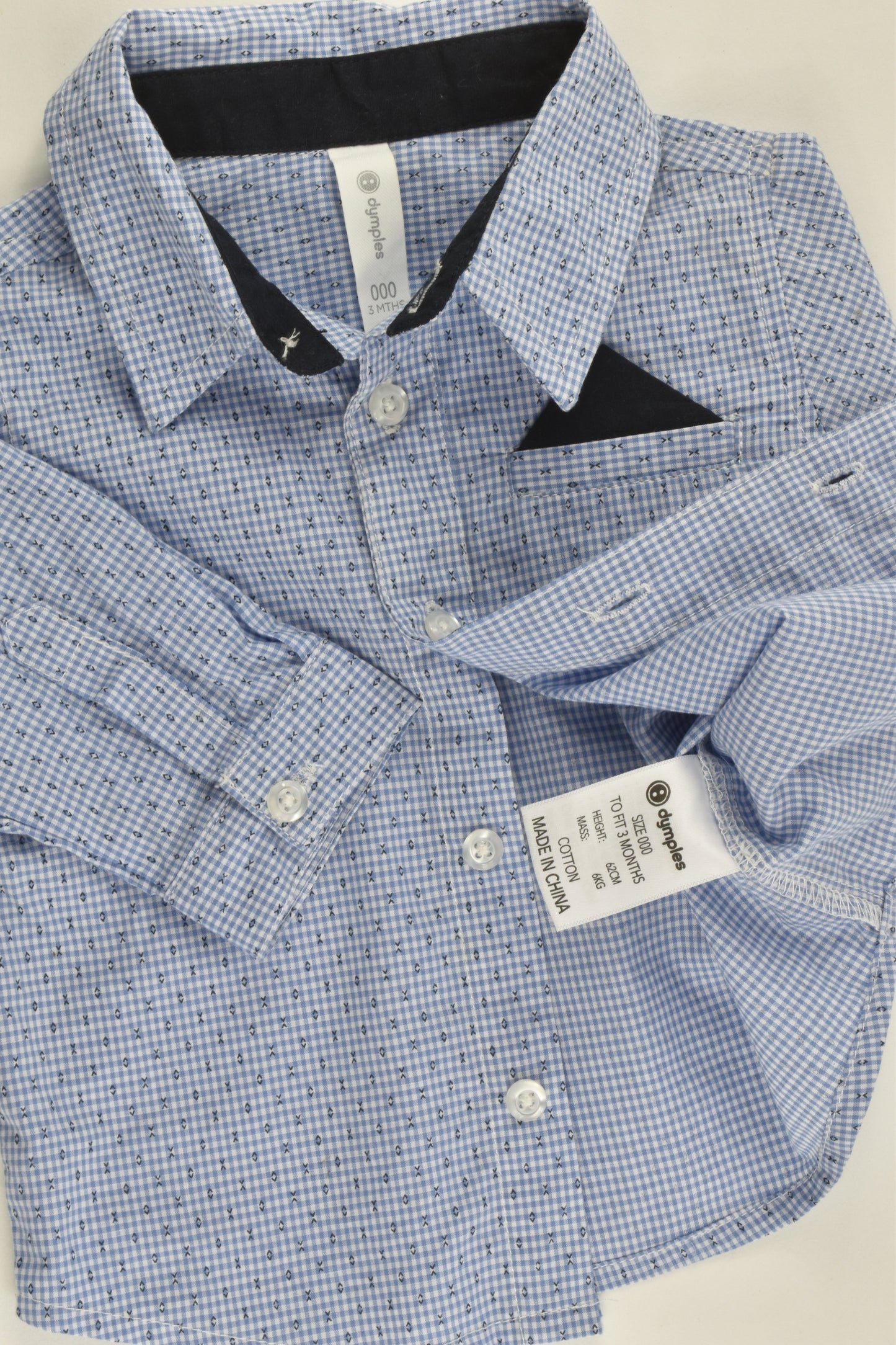 Dymples Size 000 (3 months, 62 cm) Shirt