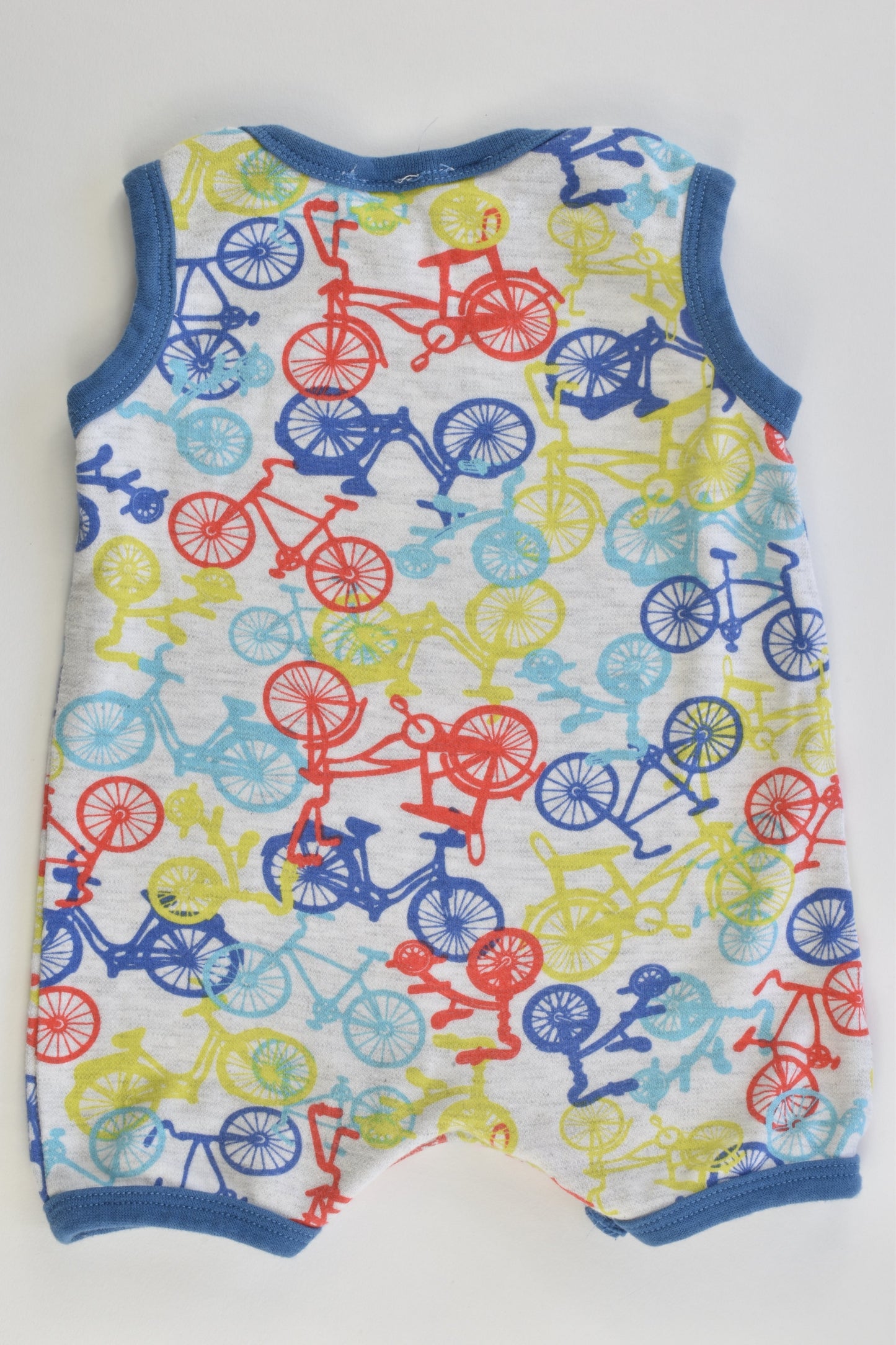 Dymples Size 000 (62 cm) Colorful Bicycles Short Romper