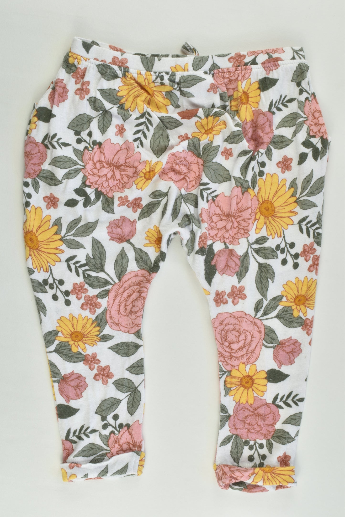 Dymples Size 1 Lightweight Baggy Floral Pants