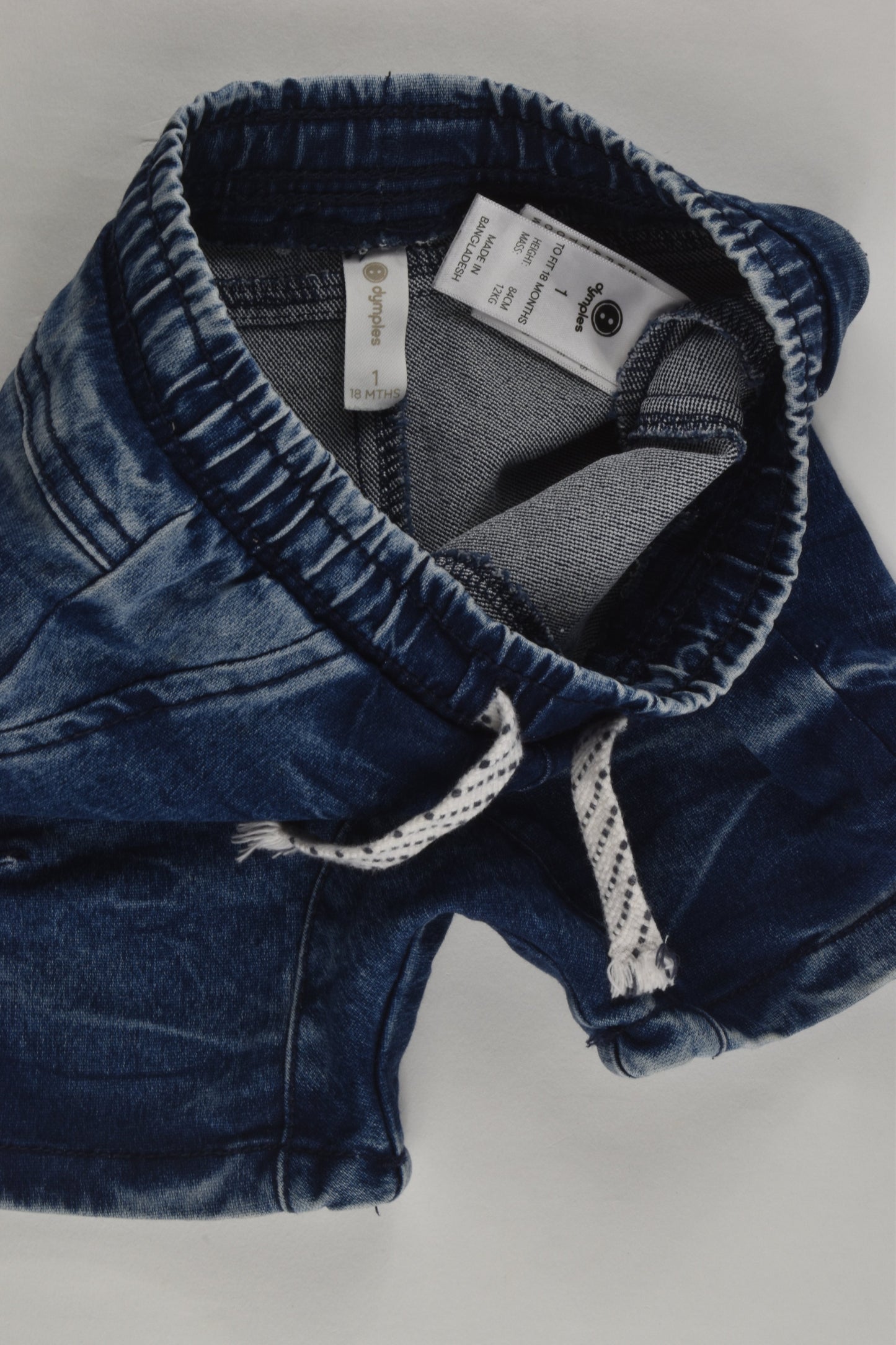Dymples Size 1 Stretchy Acid Wash Denim Shorts