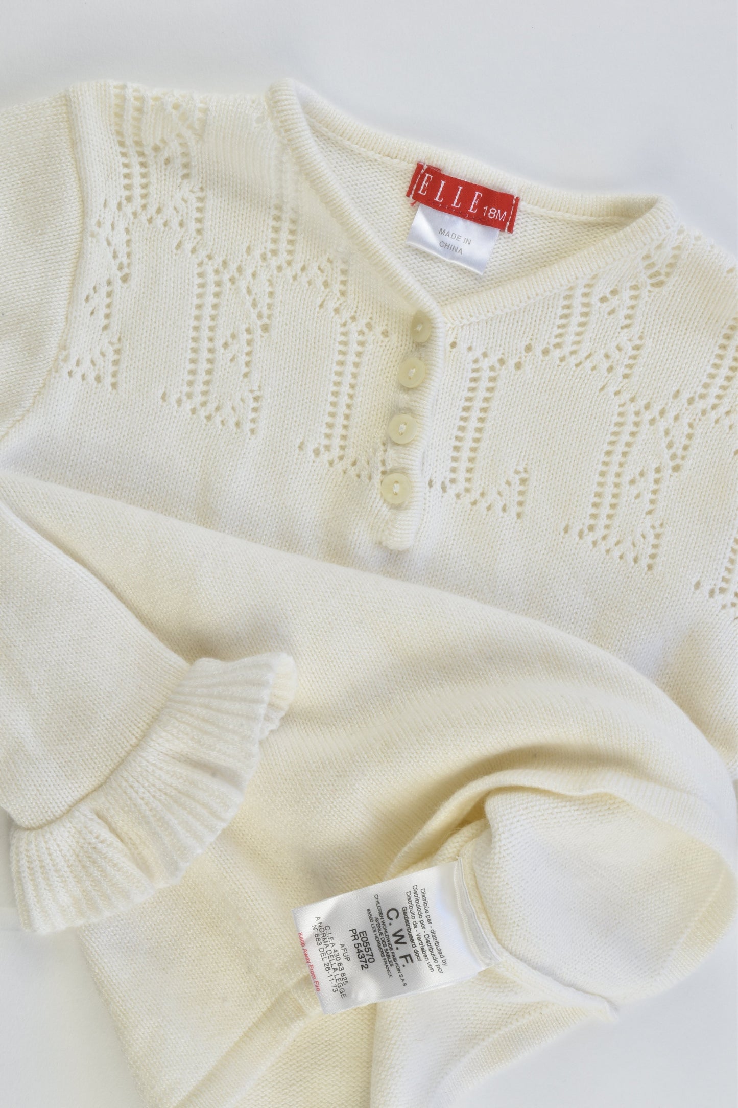 Elle Size 1-2 (18 months) Knitted Jumper
