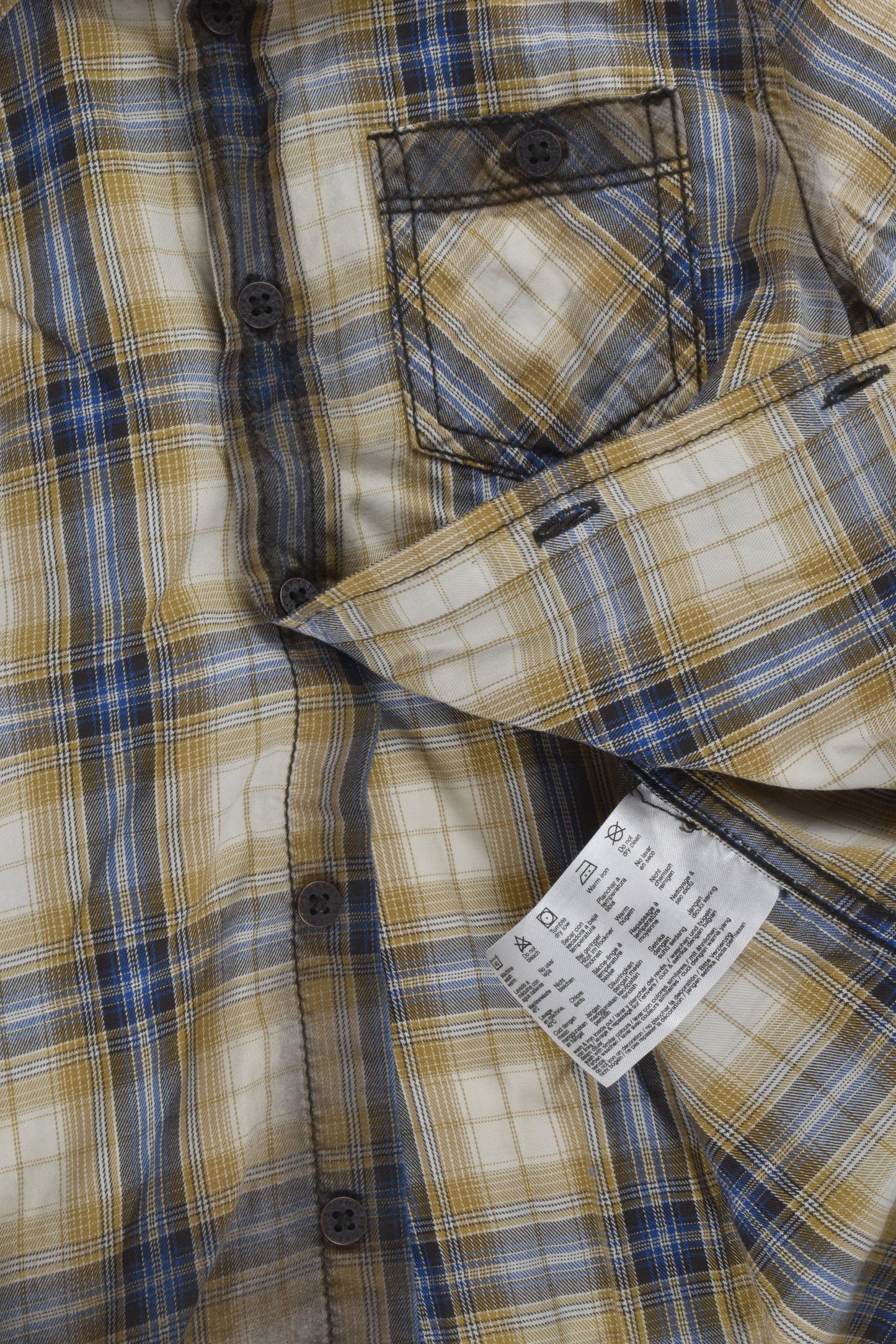 Esprit Size 4-5 (104-110 cm) Checked Collared Shirt