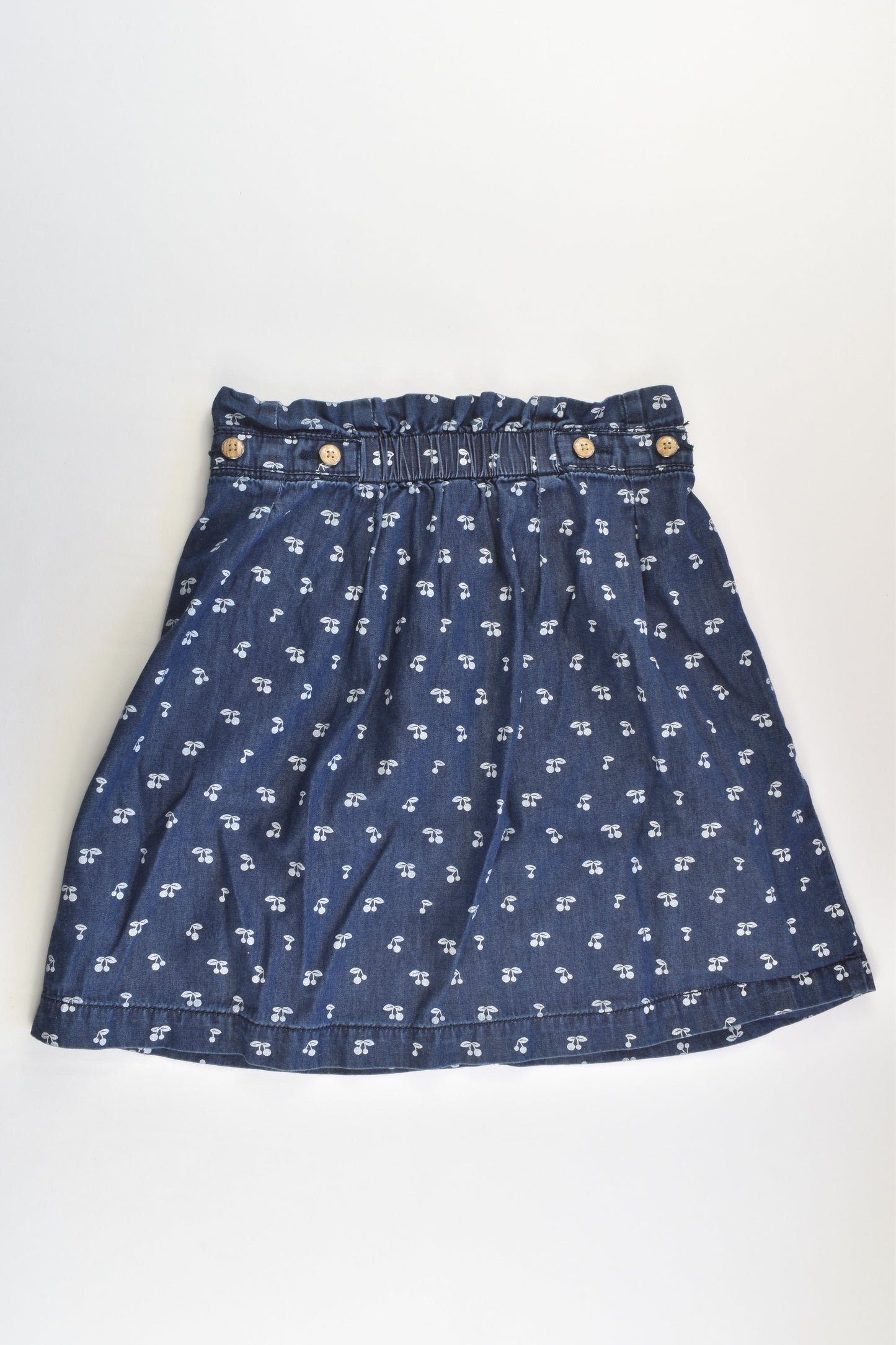 Esprit Size 9 (134 cm) Lightweight Cherries Denim Dress