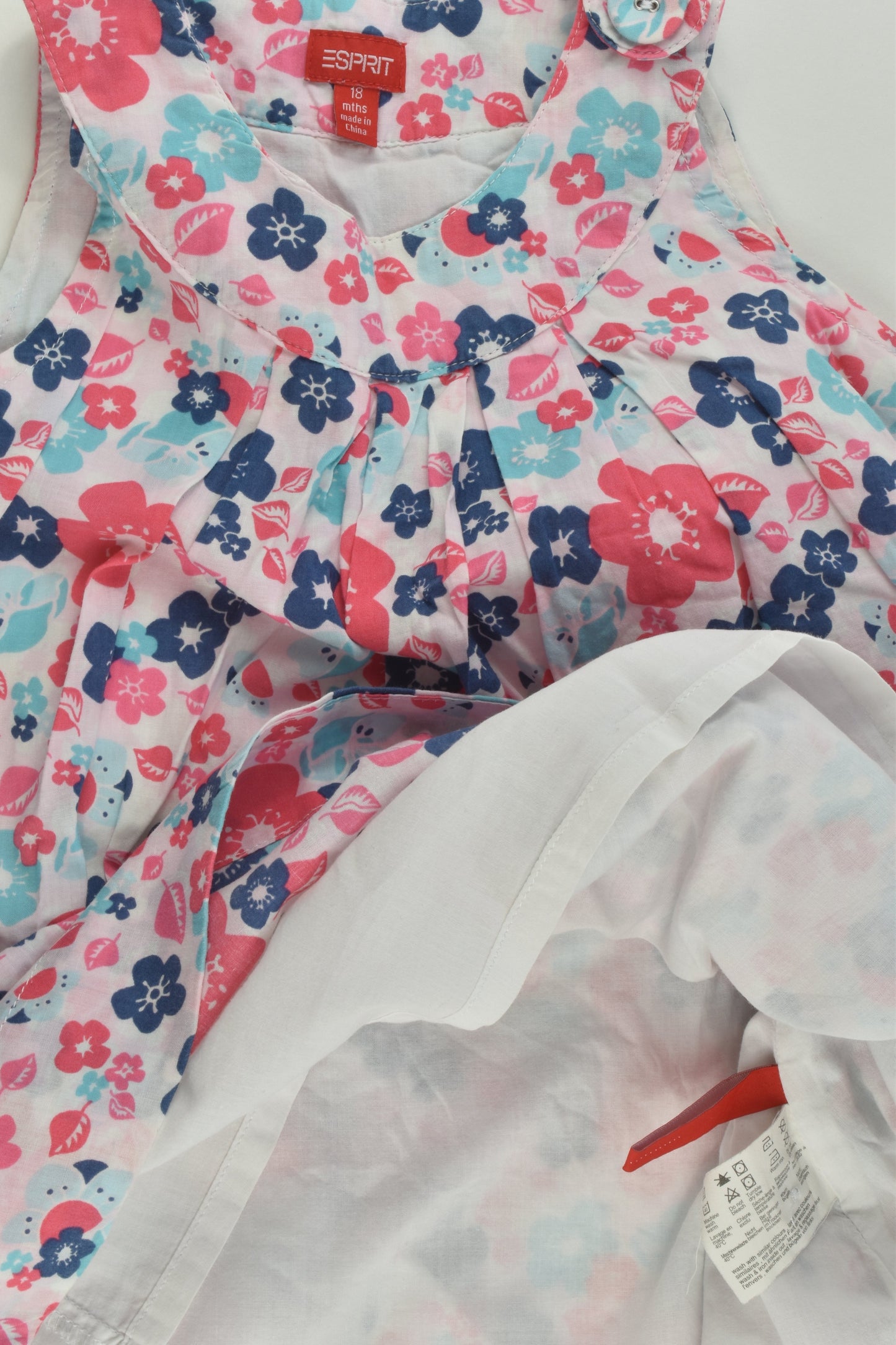 Esprot Size 1 (18 months) Lined Floral Dress