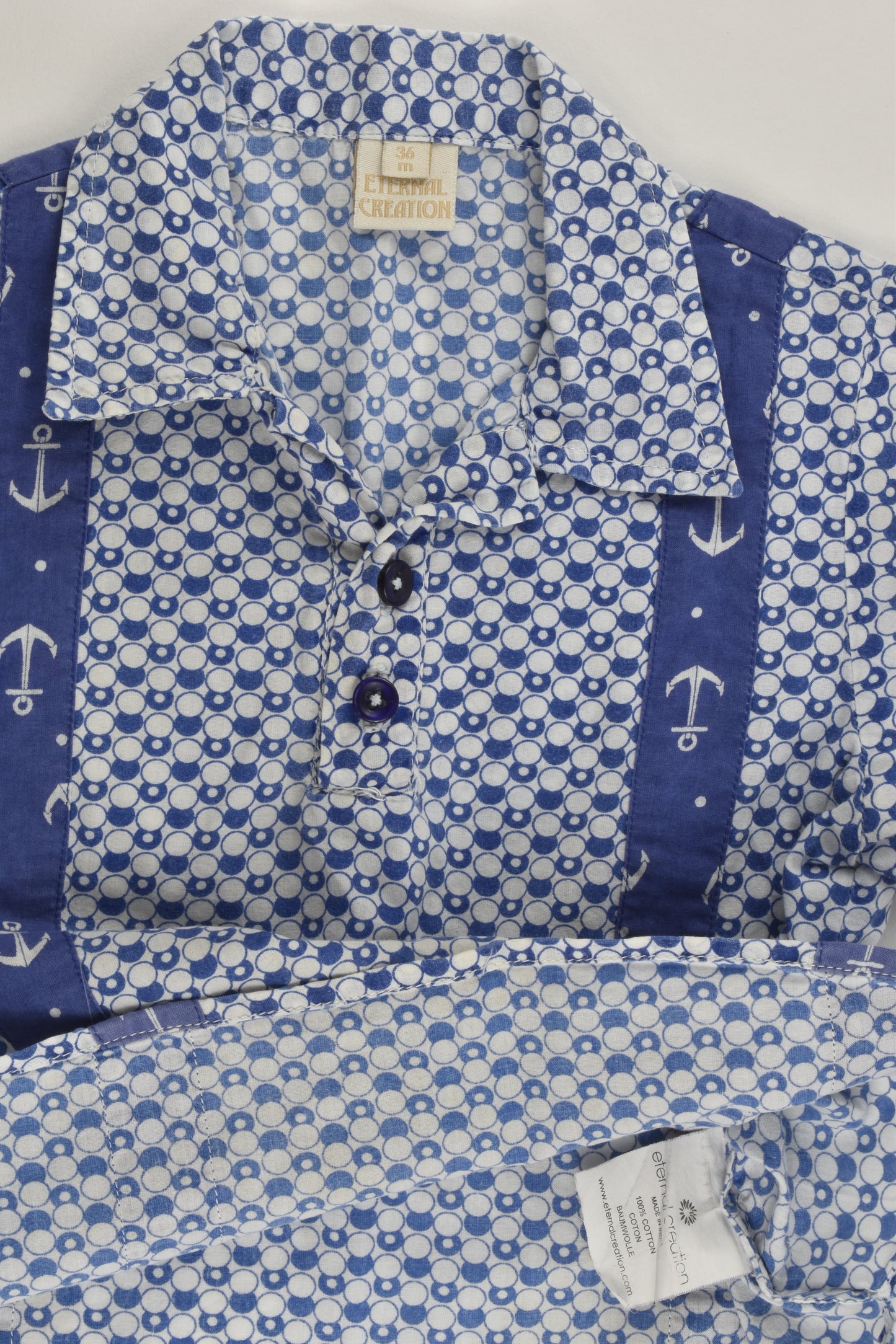 Eternal Creation Size 3 (36 months) Nautical Casual Collared Shirt
