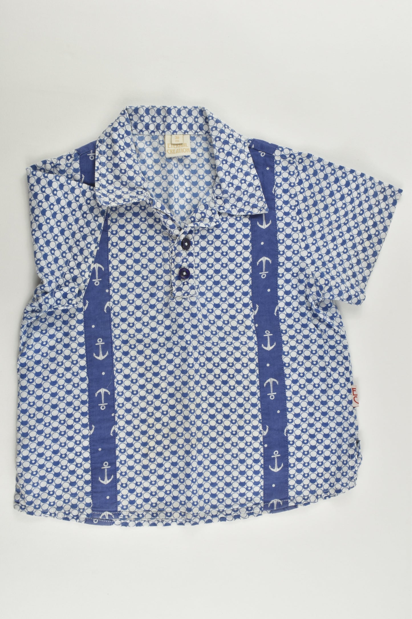 Eternal Creation Size 3 (36 months) Nautical Casual Collared Shirt