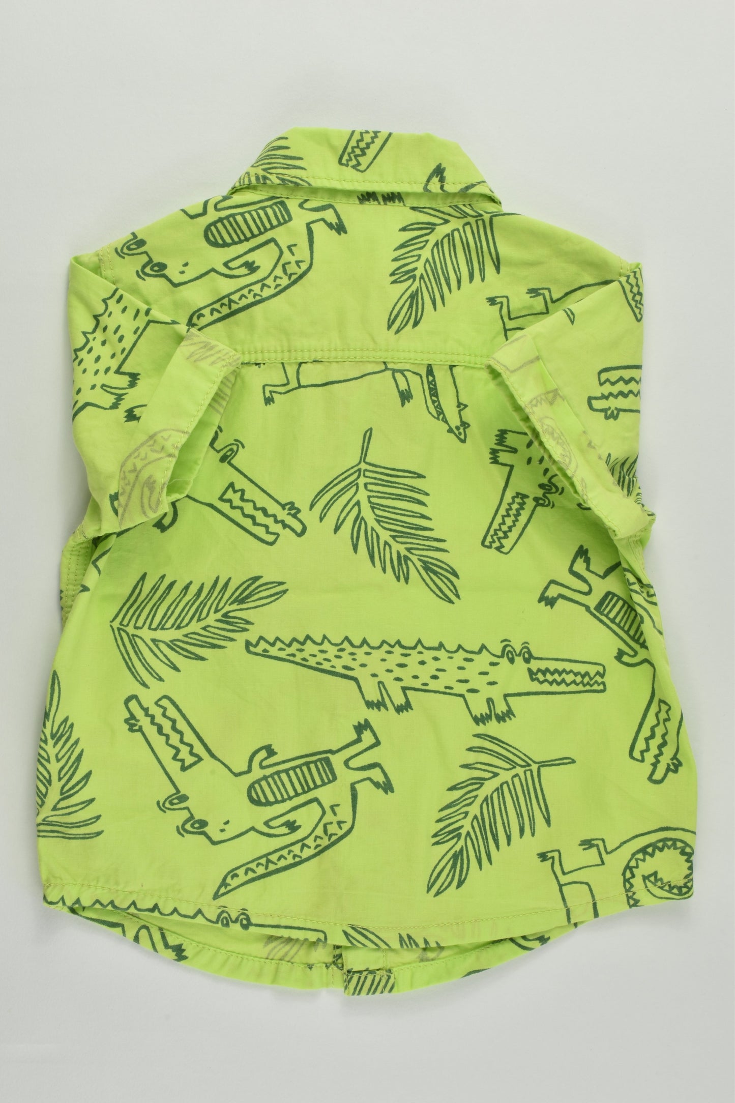 F&F Size 000 (Up to 3 months, 62 cm) Crocodile Collared Shirt