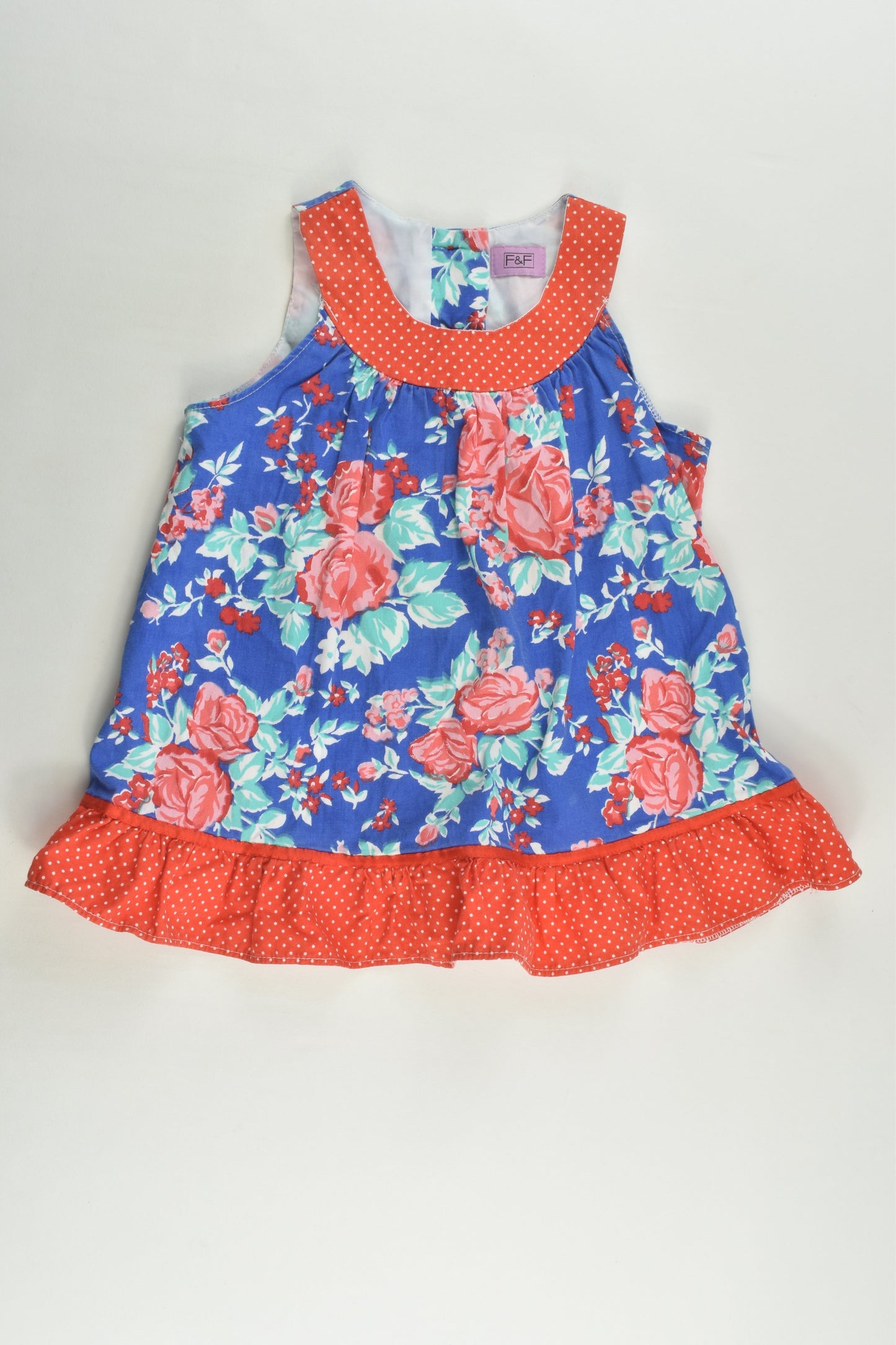 F&F Size 1 (12-18 months) Floral Dress