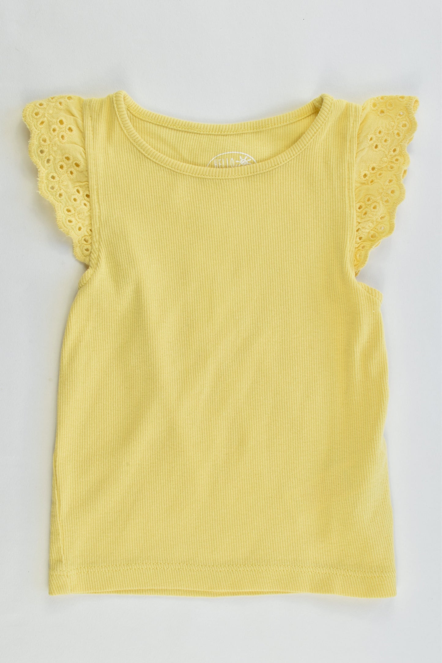 F&F Size 12-18 months Ribbed Singlet with Lace Details