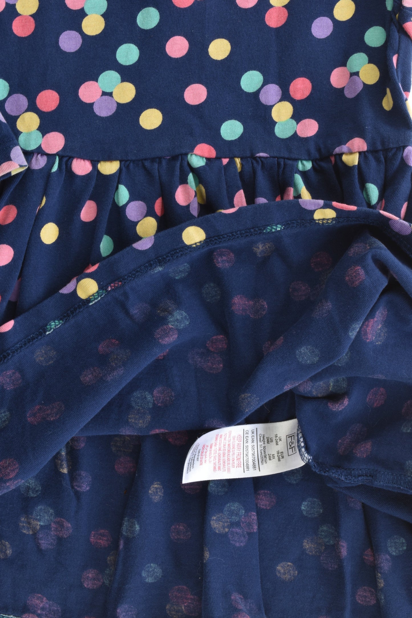 F&F Size 2 (18-24 months, 92 cm) Dress