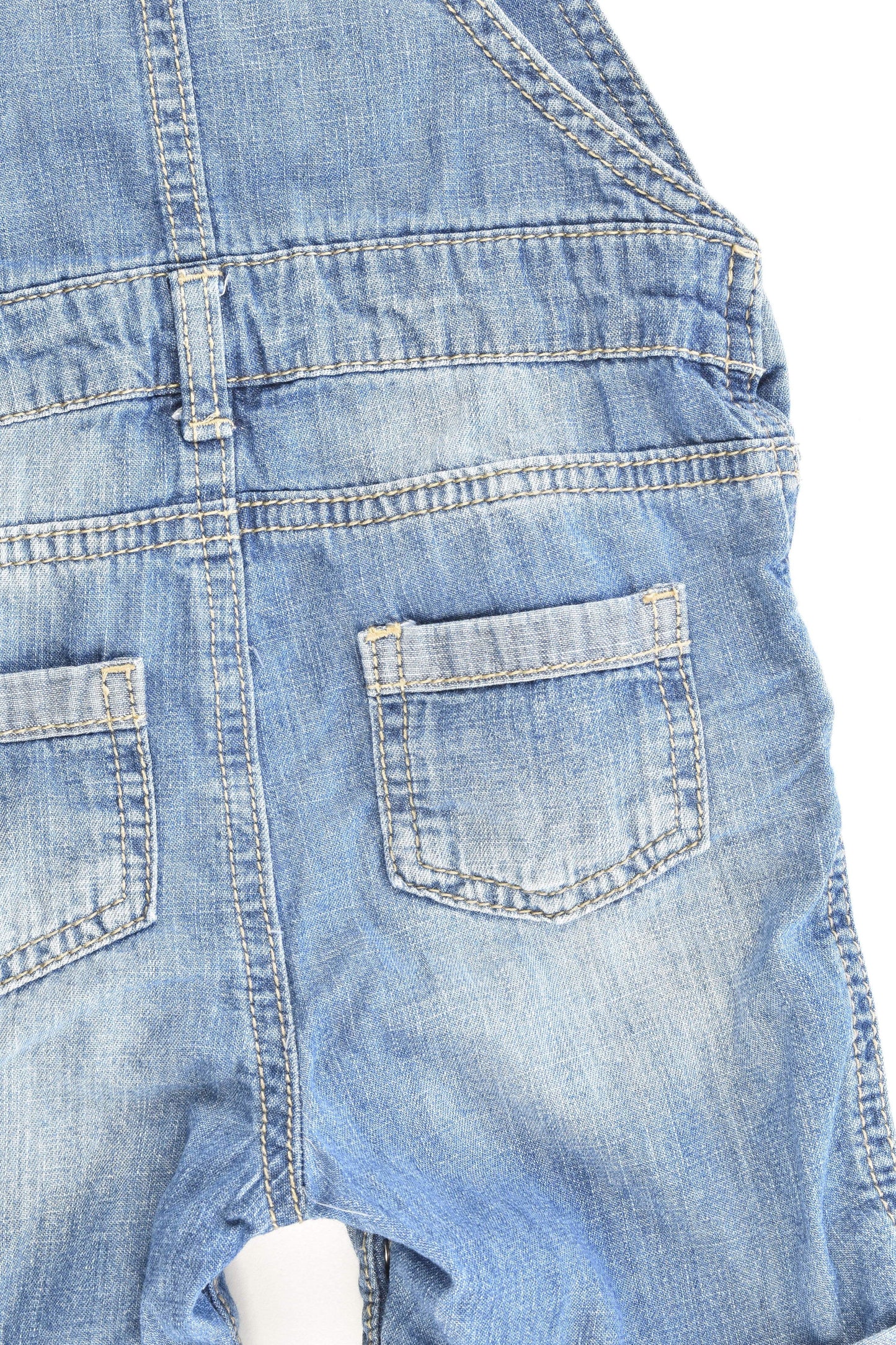F&F Size 2 (18-24 months, 92 cm) Lightweight Short Denim Overalls