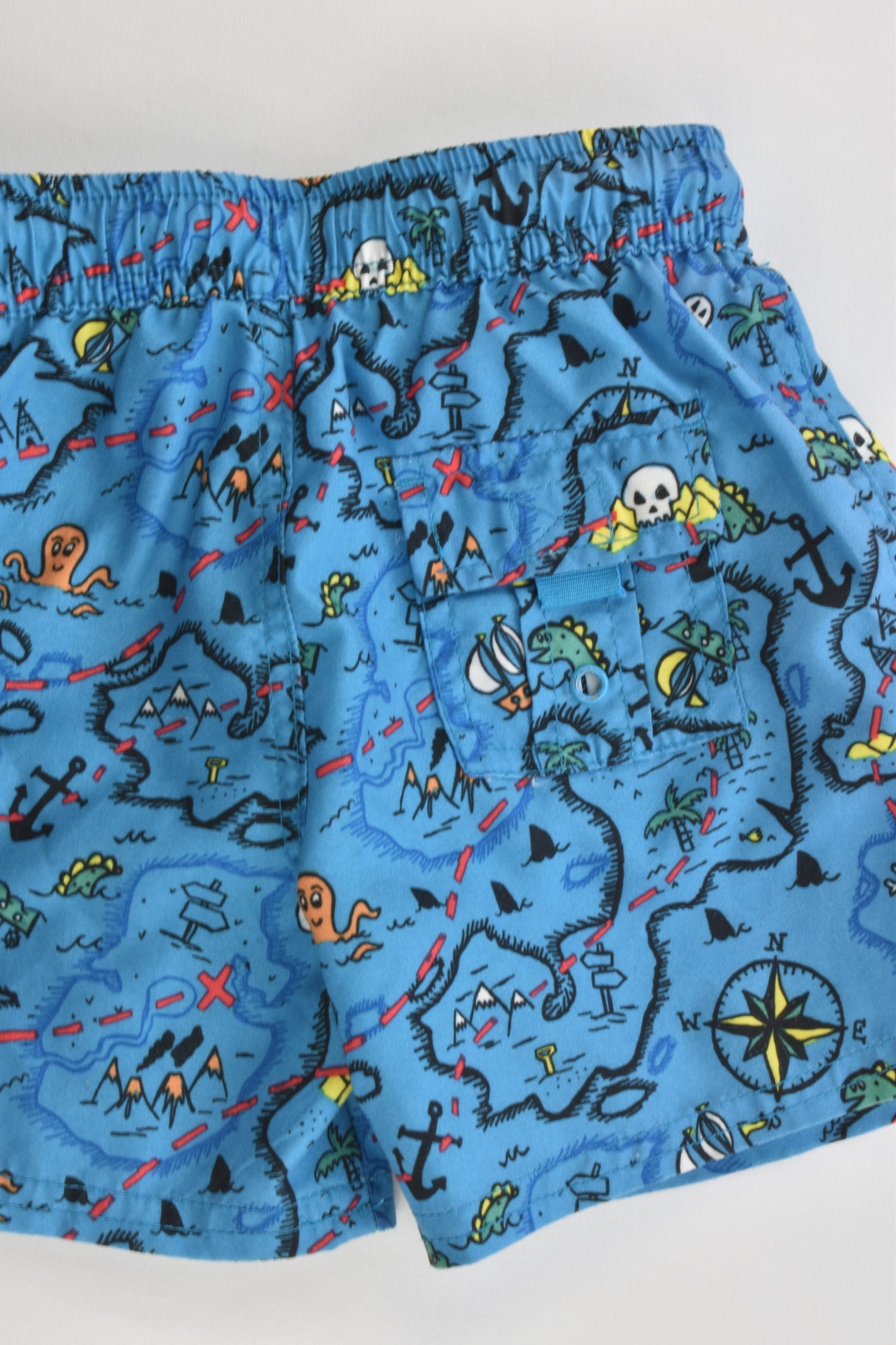 F&F Size 2 (18-24 months) Pirate Map Board Shorts