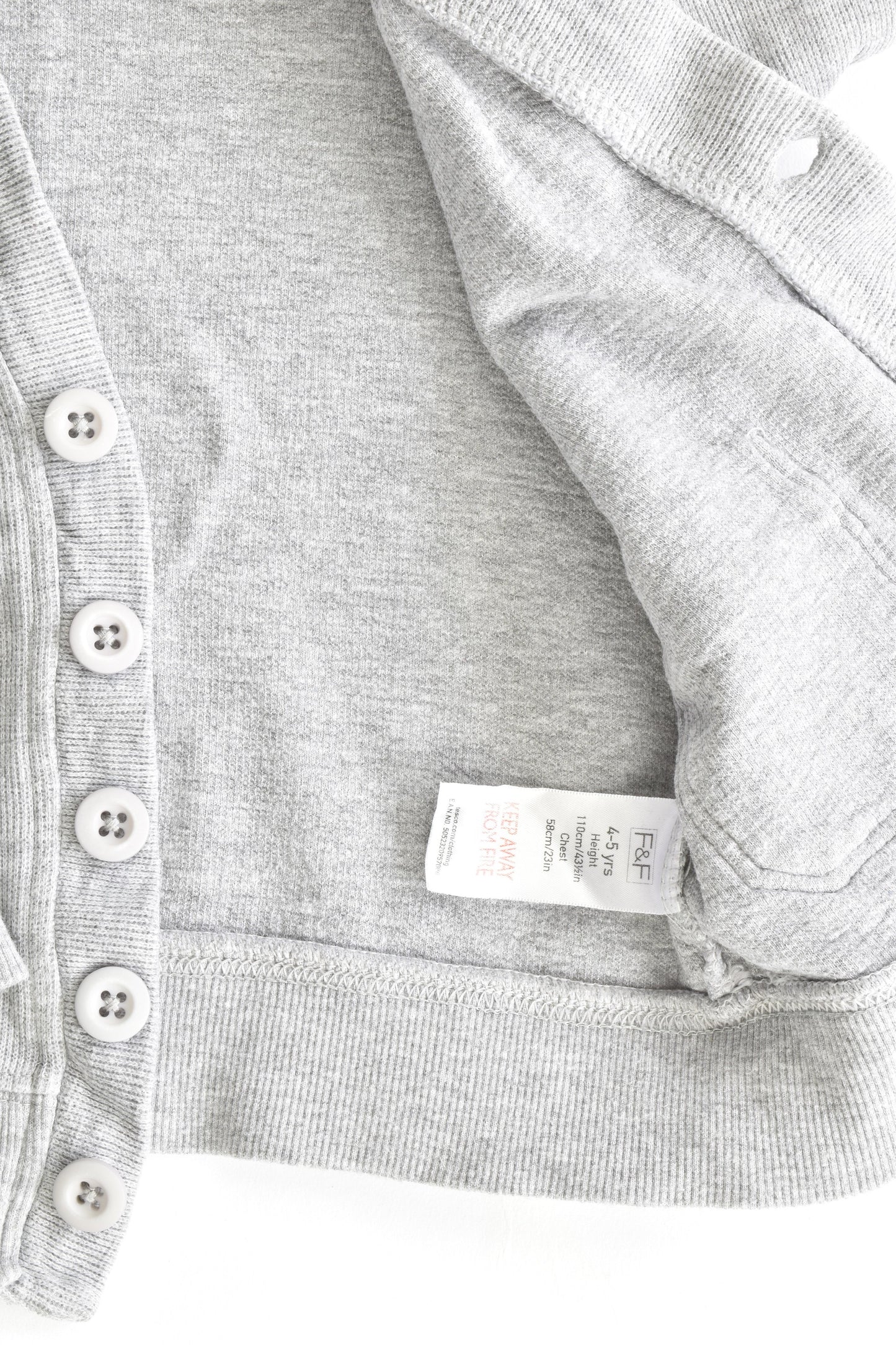 F&F Size 4-5 Cotton Cardigan