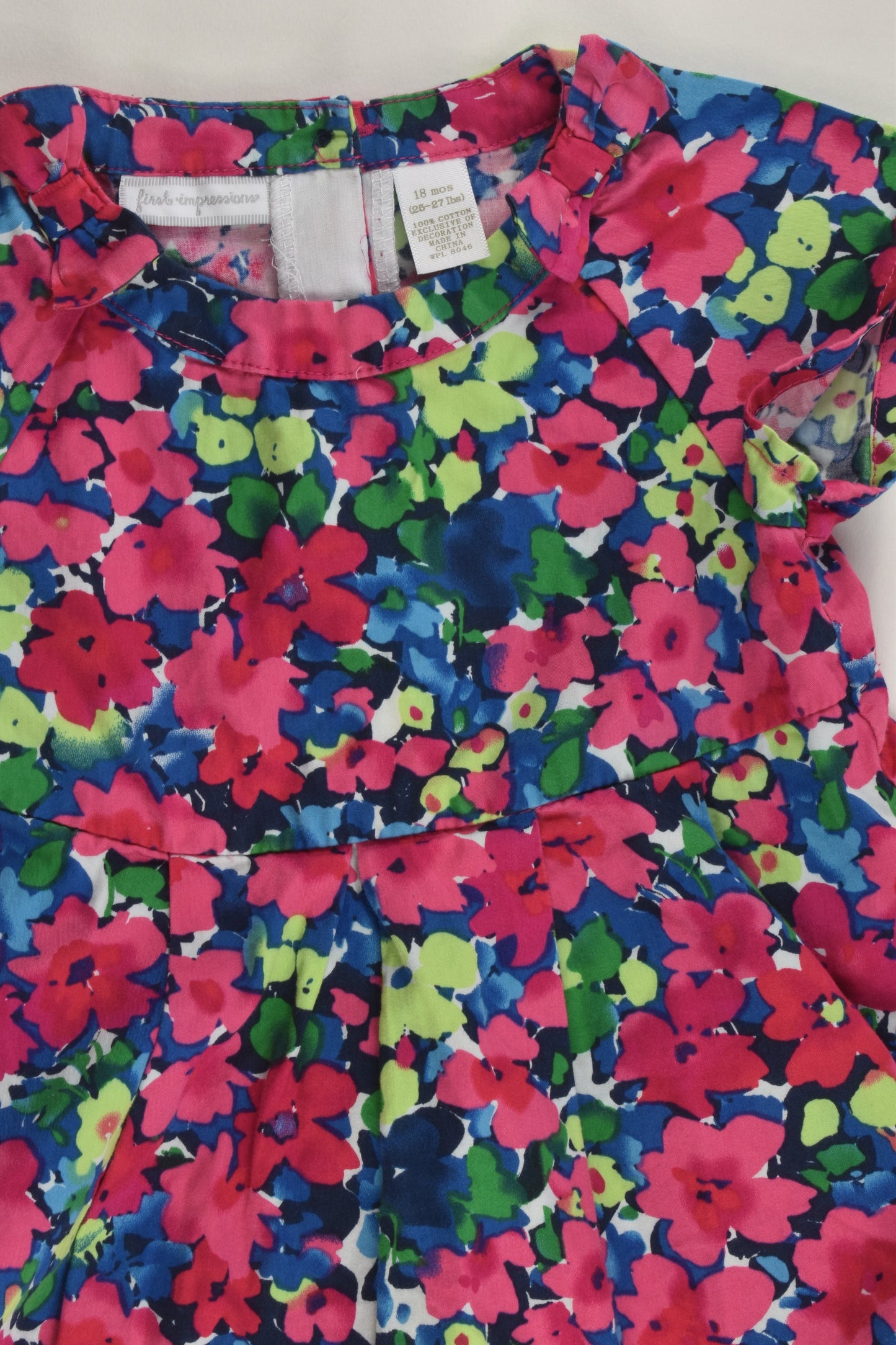 First Impressions Size 1 (18 months) Floral Dress
