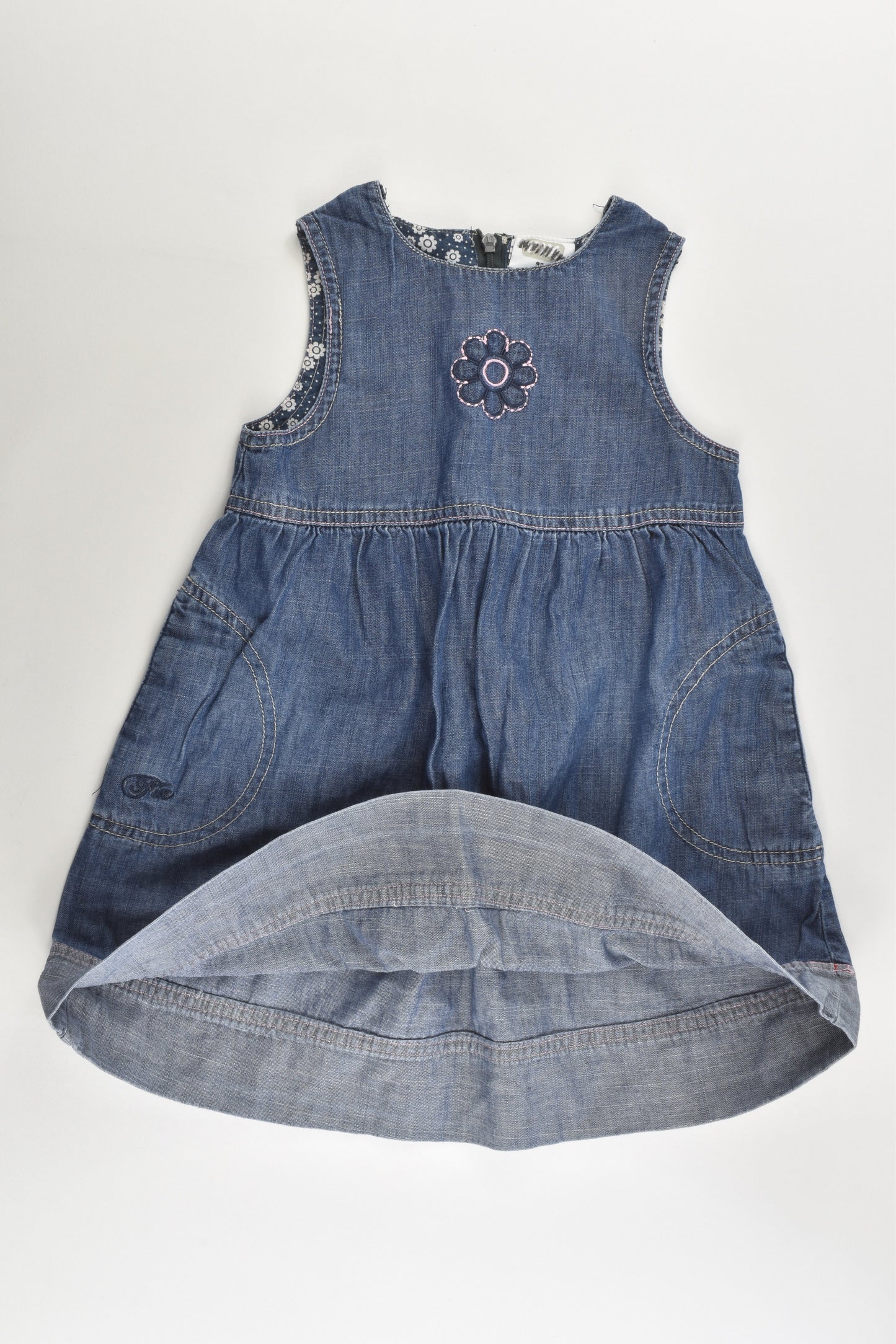 Fix by Lindex (Sweden) Size 2 (92 cm) Lightweight Denim Dress