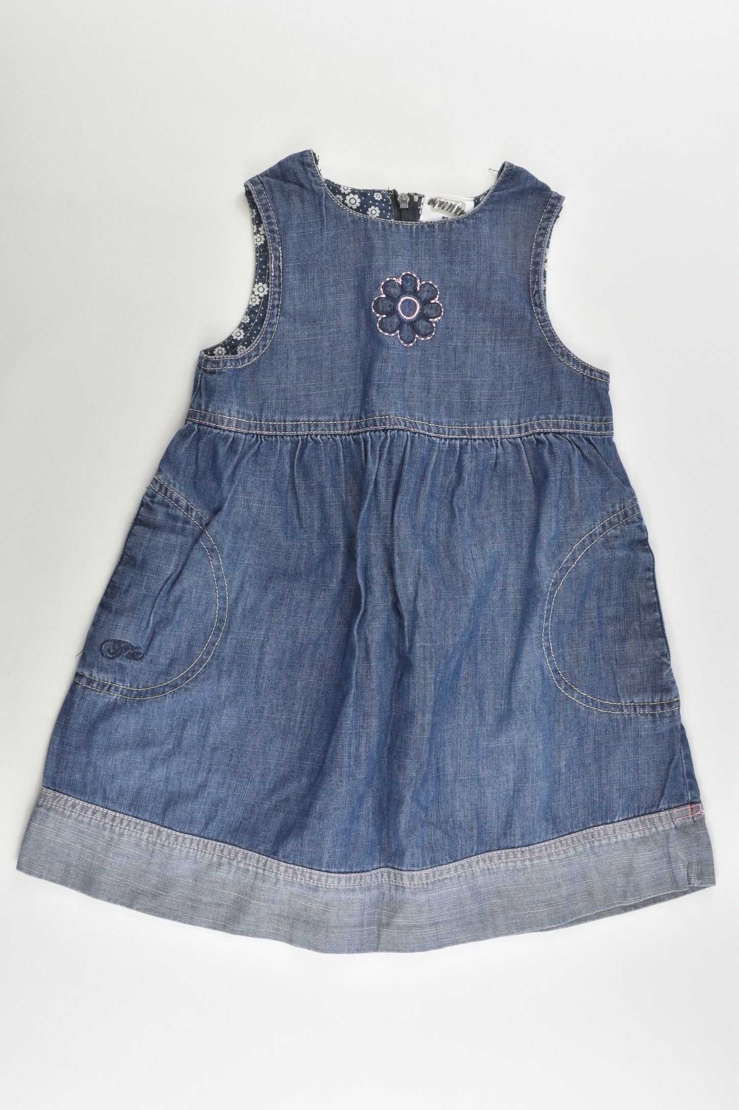 Fix by Lindex (Sweden) Size 2 (92 cm) Lightweight Denim Dress