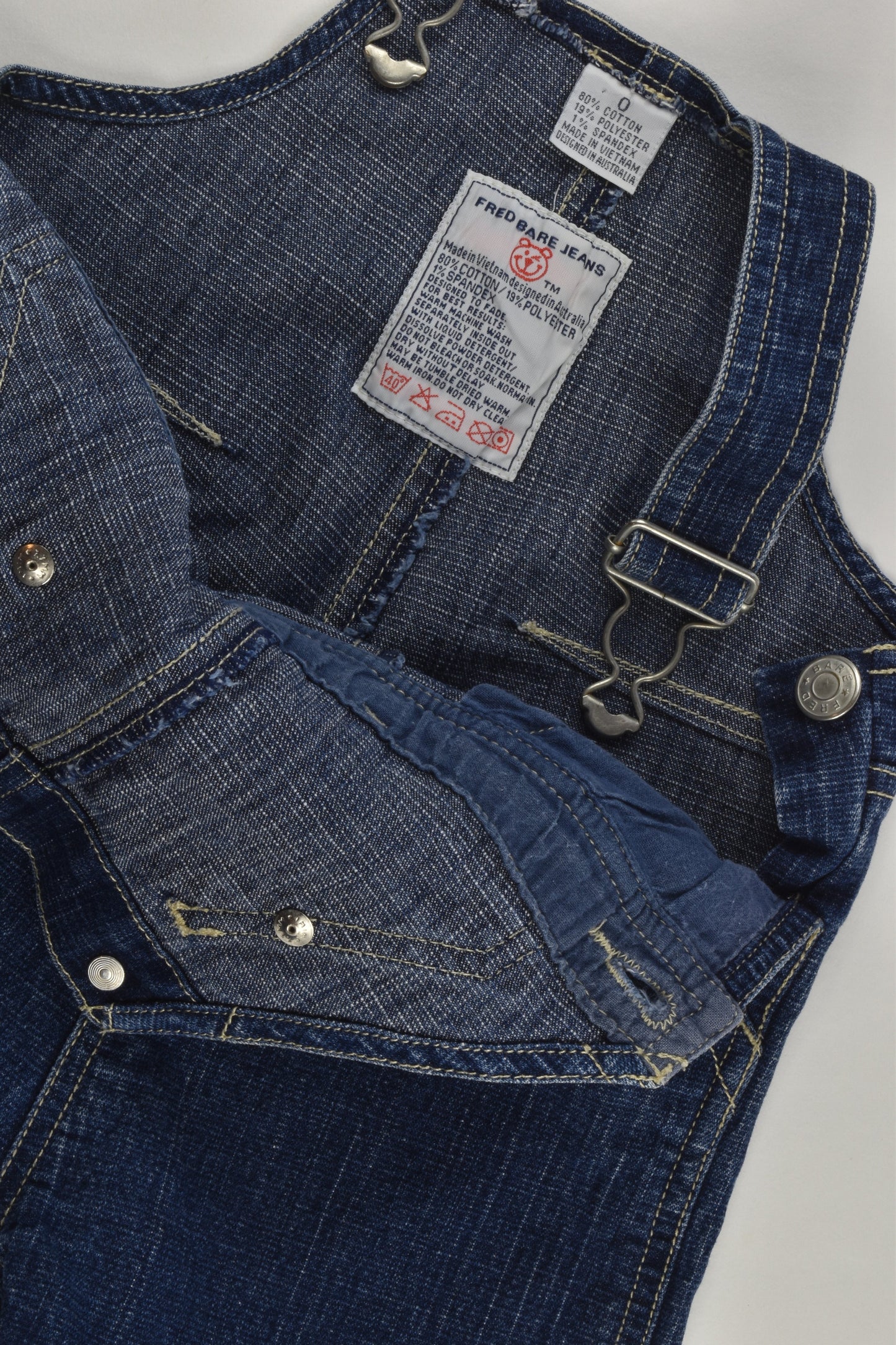 Fred Bare Size 0 Denim Overalls