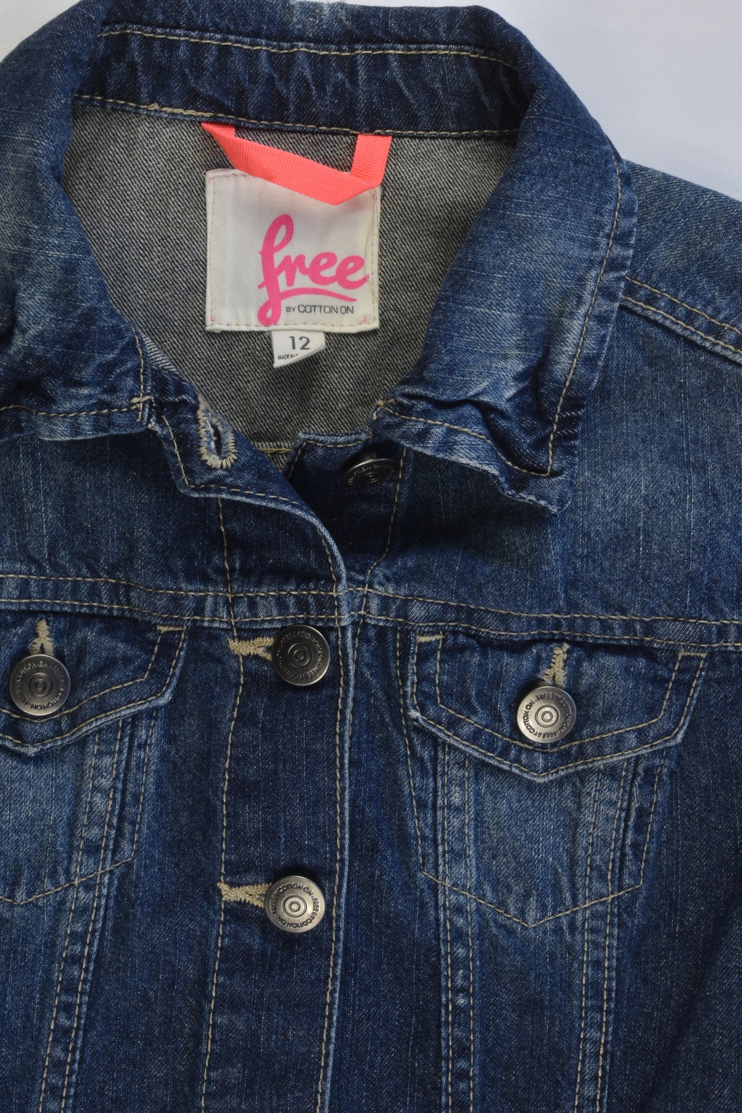 Free by Cotton On Size 12 Denim Jacket