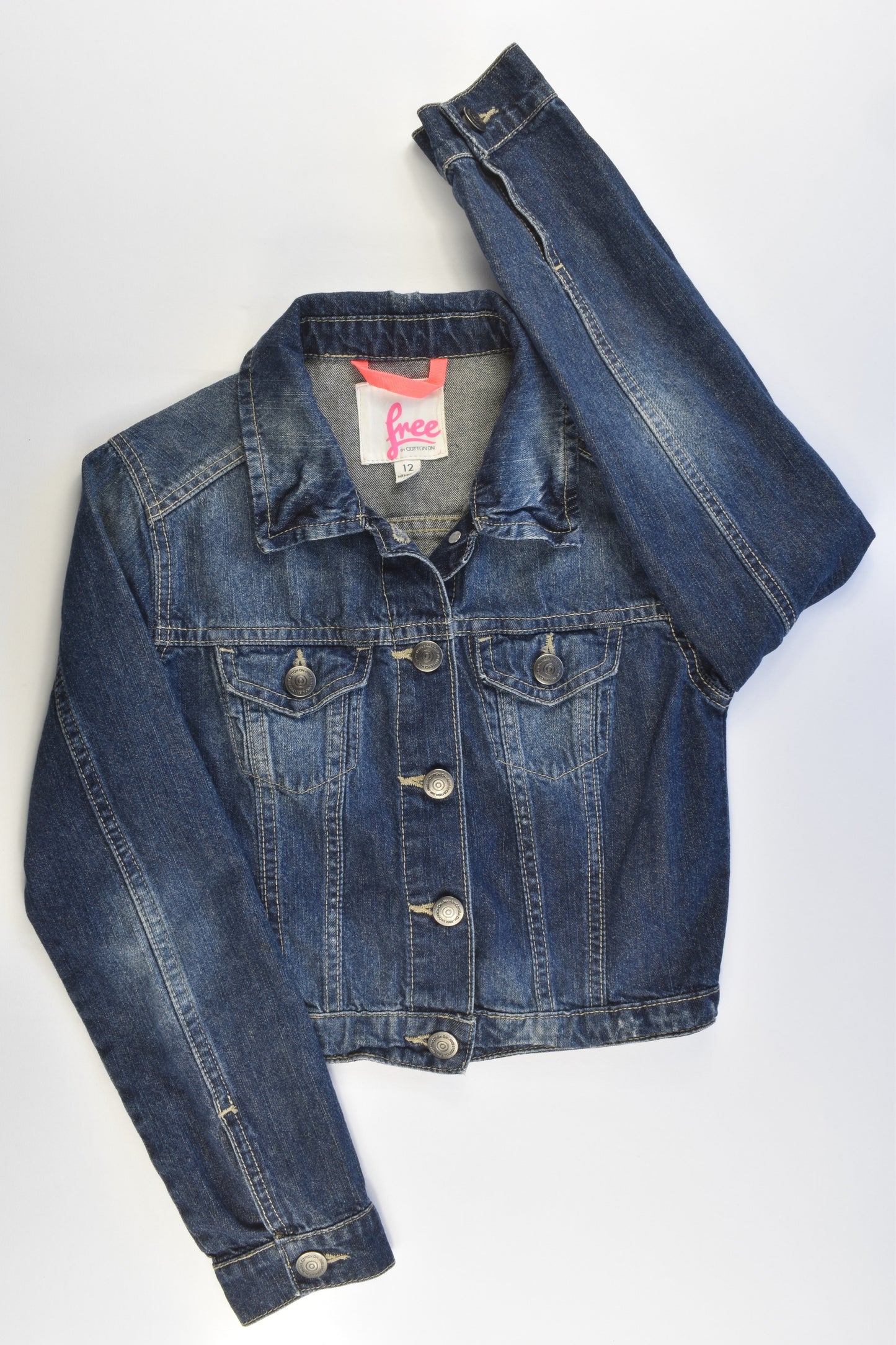 Free by Cotton On Size 12 Denim Jacket