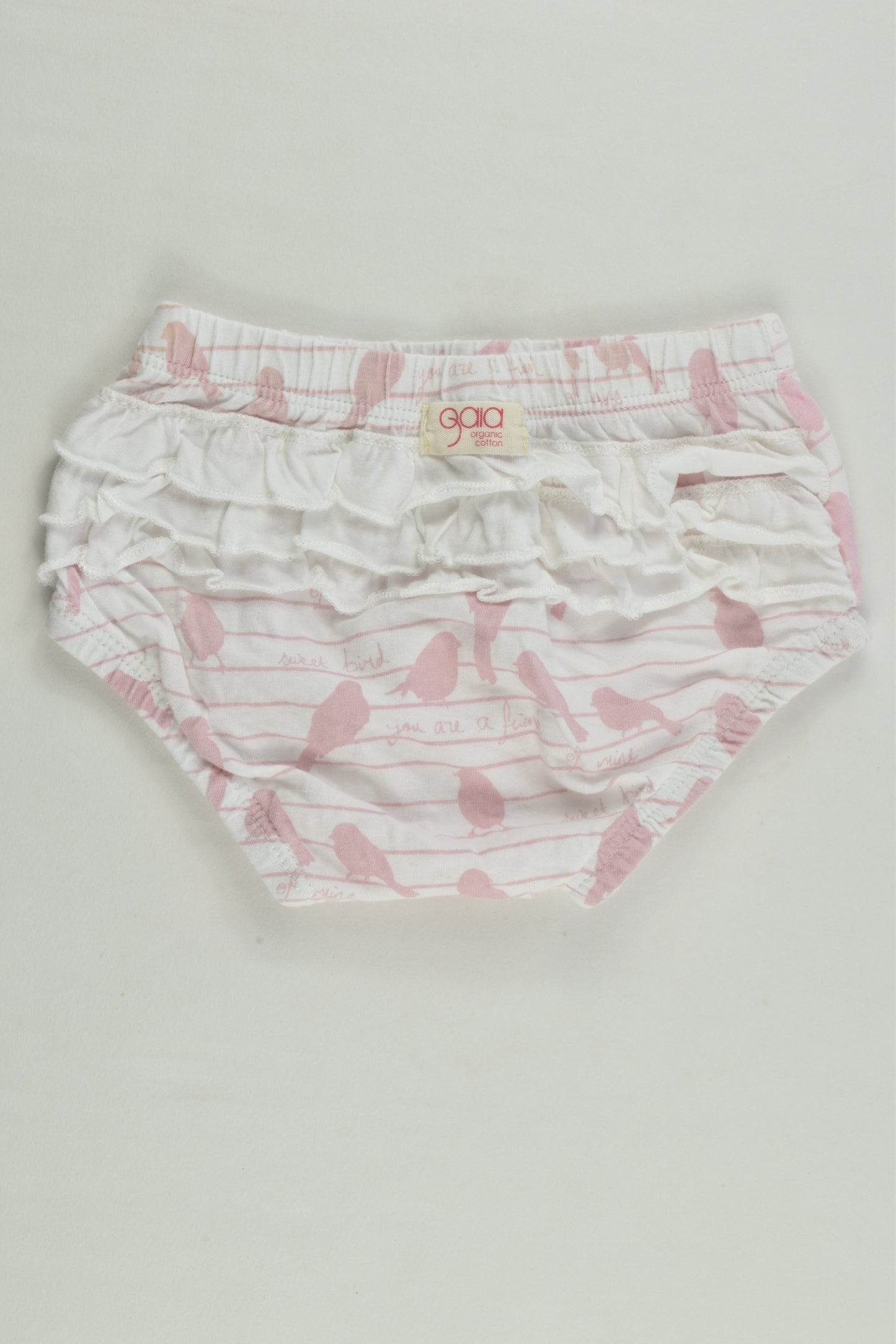 Gaia Organic Cotton Size 00 (68 cm) Bird Bloomers