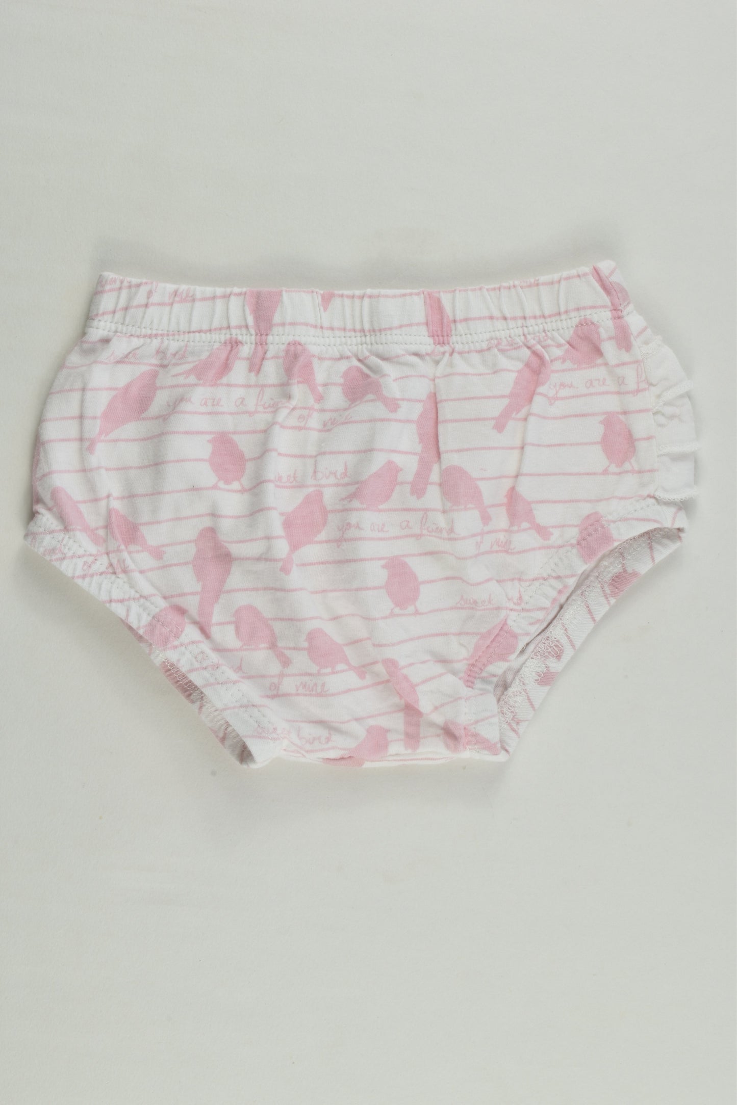 Gaia Organic Cotton Size 00 (68 cm) Bird Bloomers
