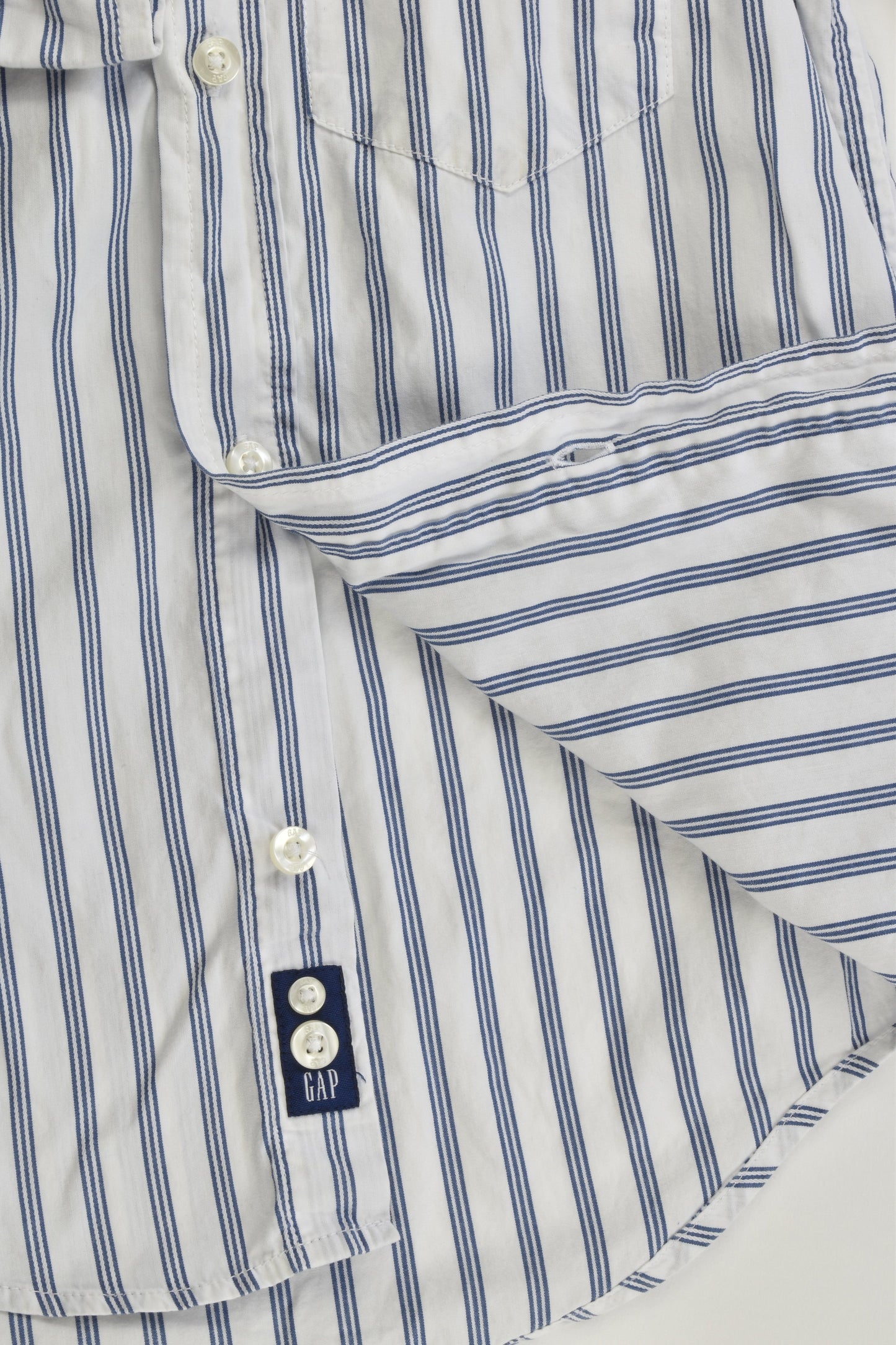 Gap Kids Size 4-5 Striped Collared Shirt