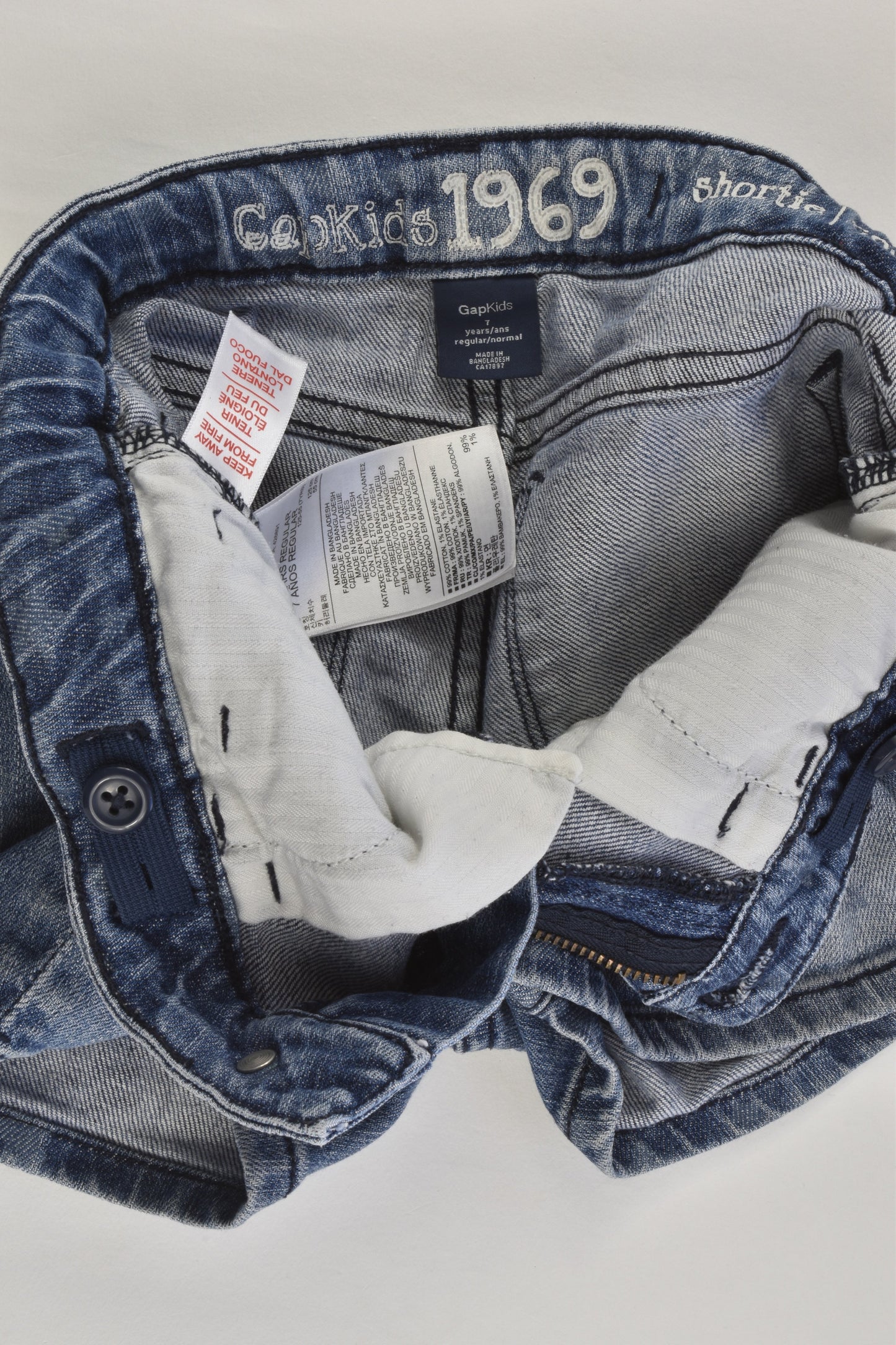 Gap Kids Size 7 Regular Fit Denim Shorts