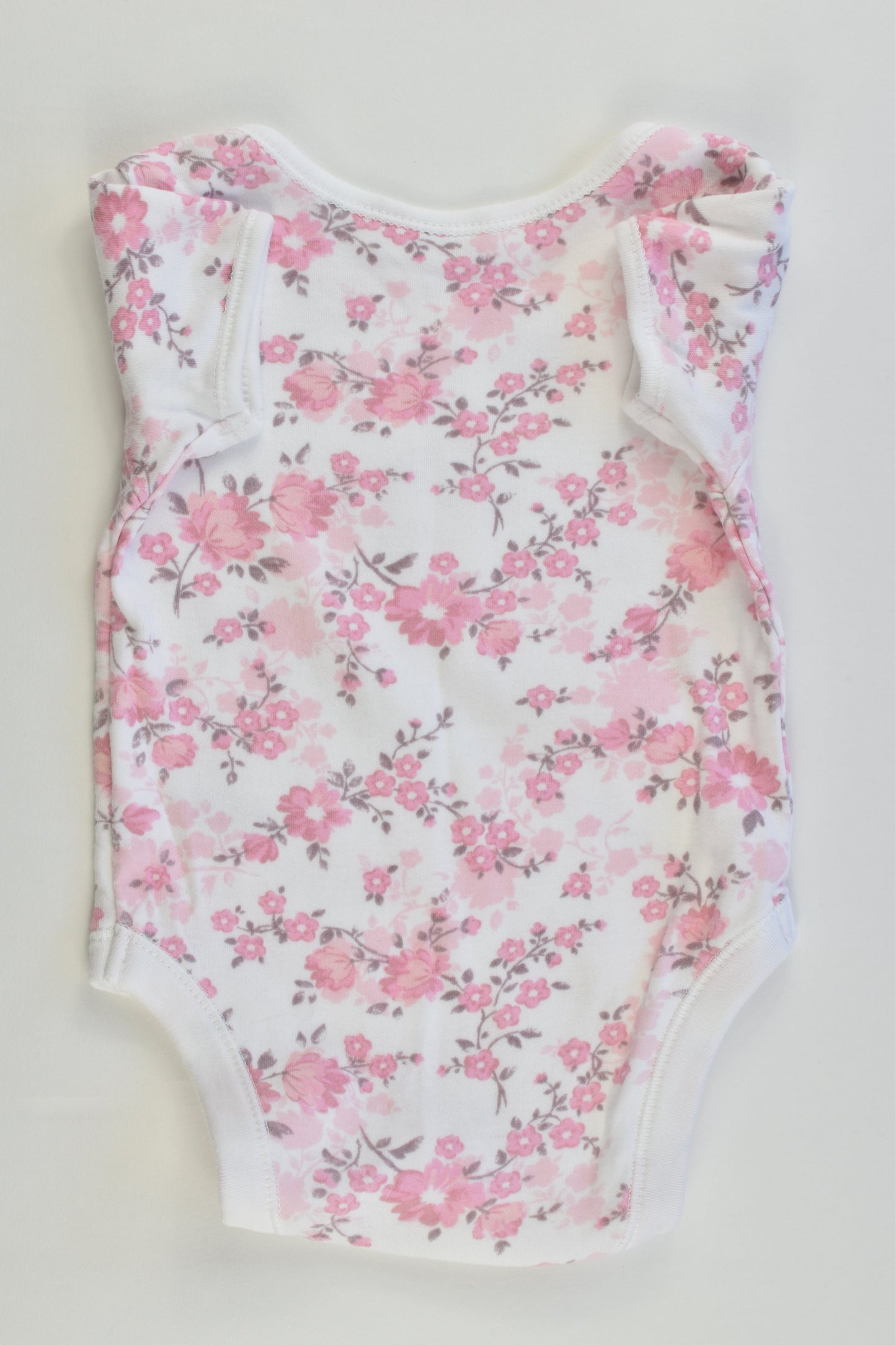George Size 00 (3-6 months, 62-68 cm) Flowers Bodysuit