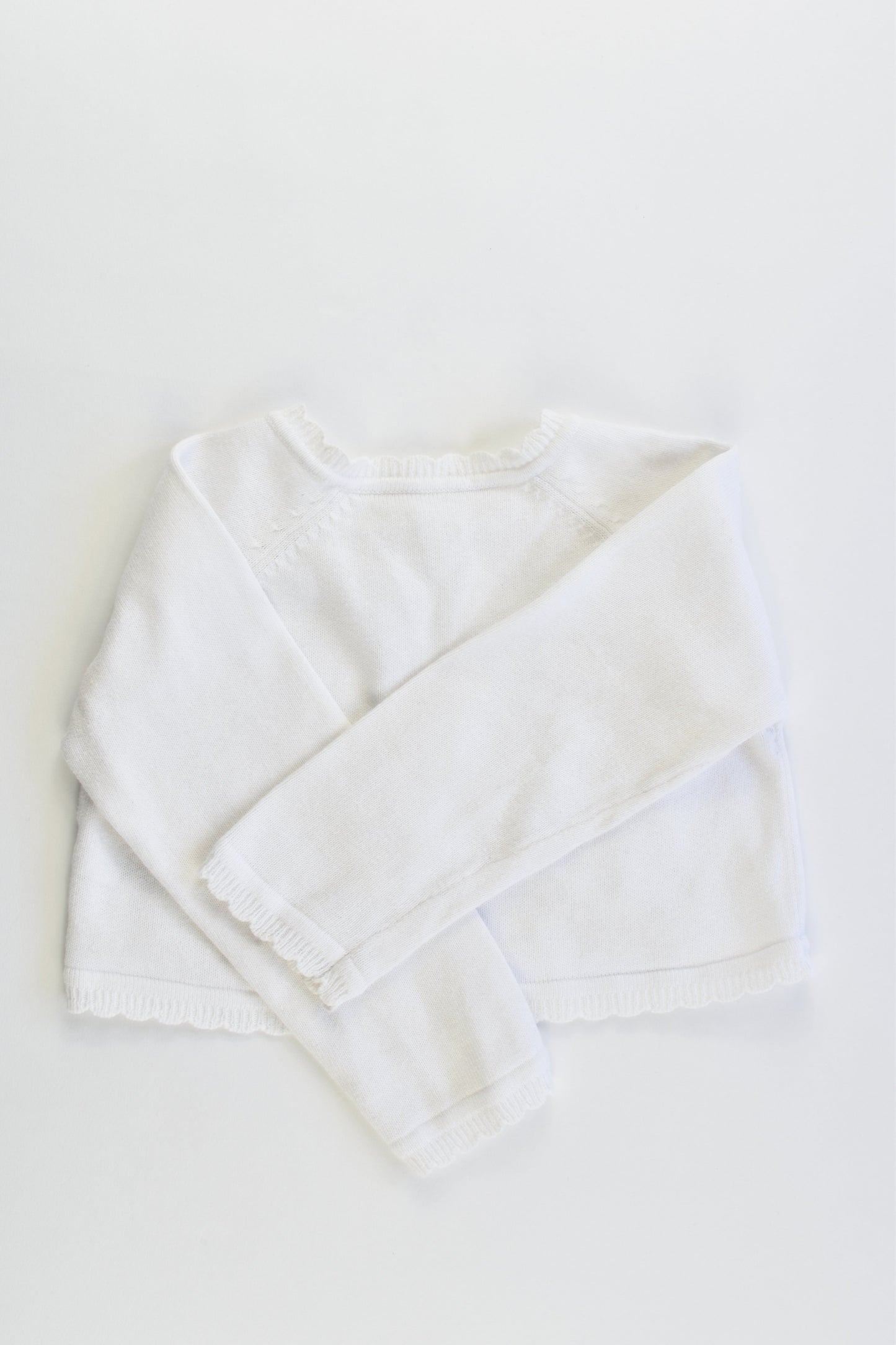 George Size 1 (12-18 months, 80-86 cm) Knitted Cardigan with Love Heart Butttons