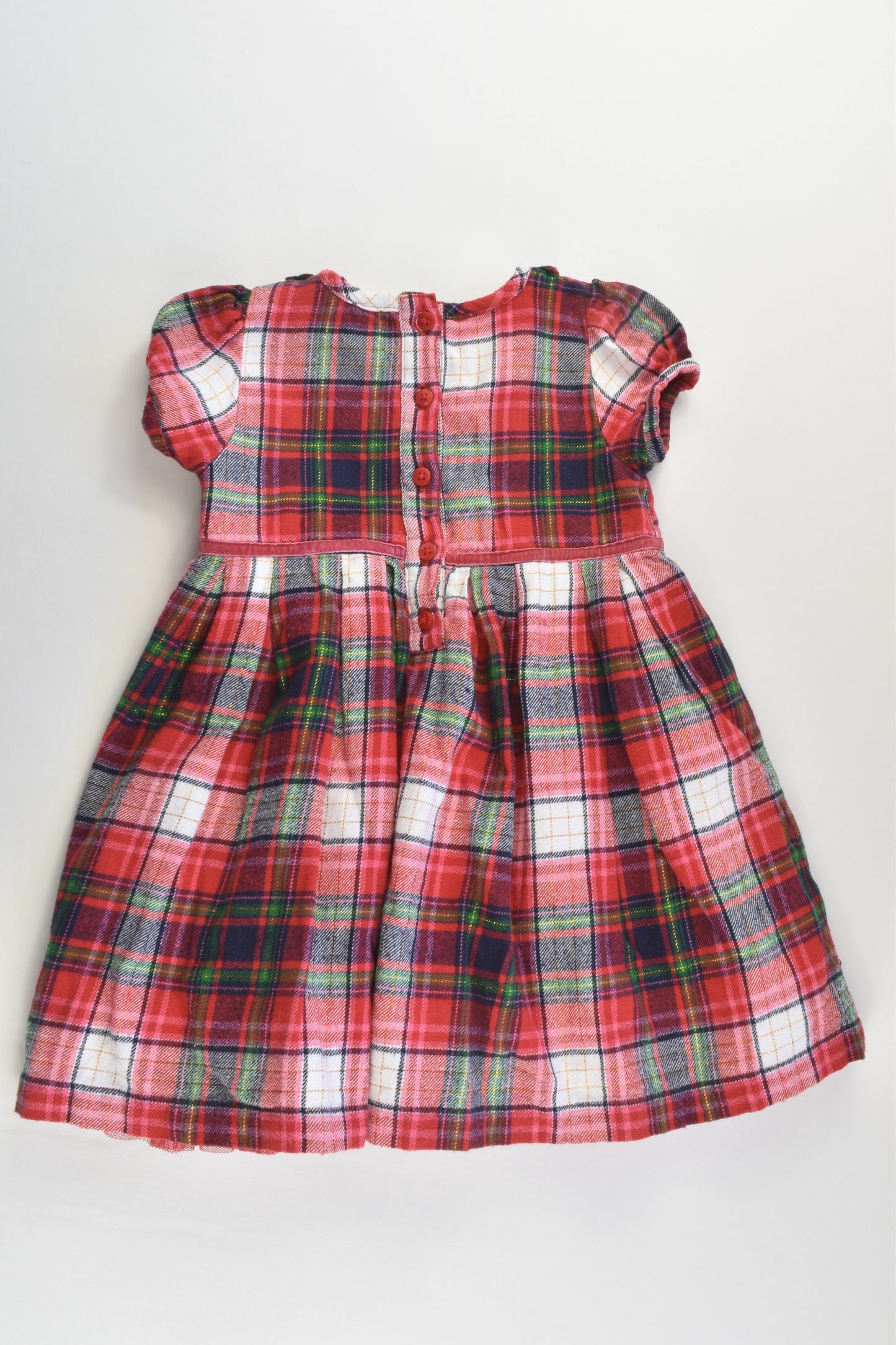 George Size 1 (12-18 months) Checked Lined Dress