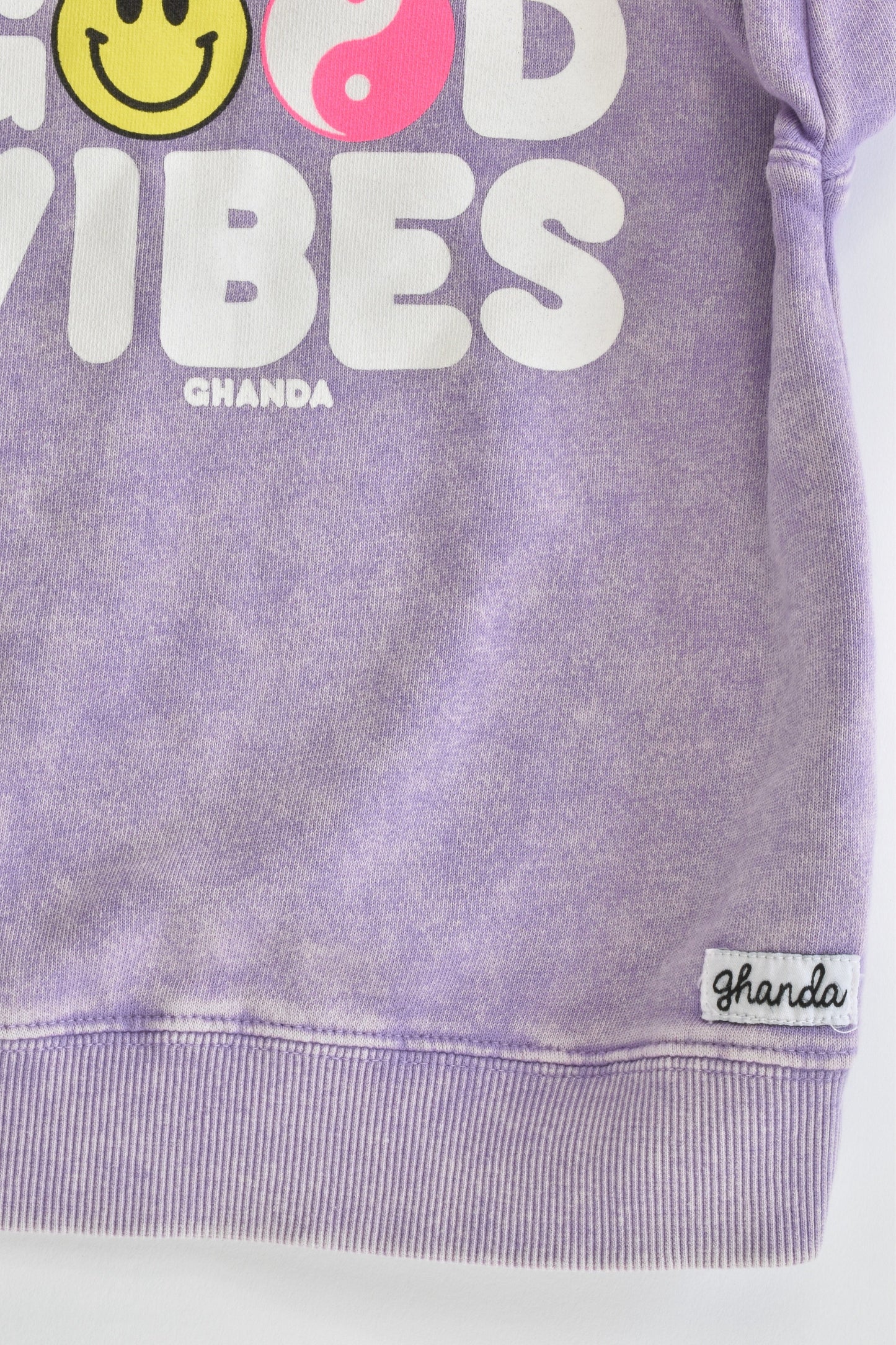 Ghanda (Asutralia) Size 3-4 'Good Vibes' Hooded Jumper