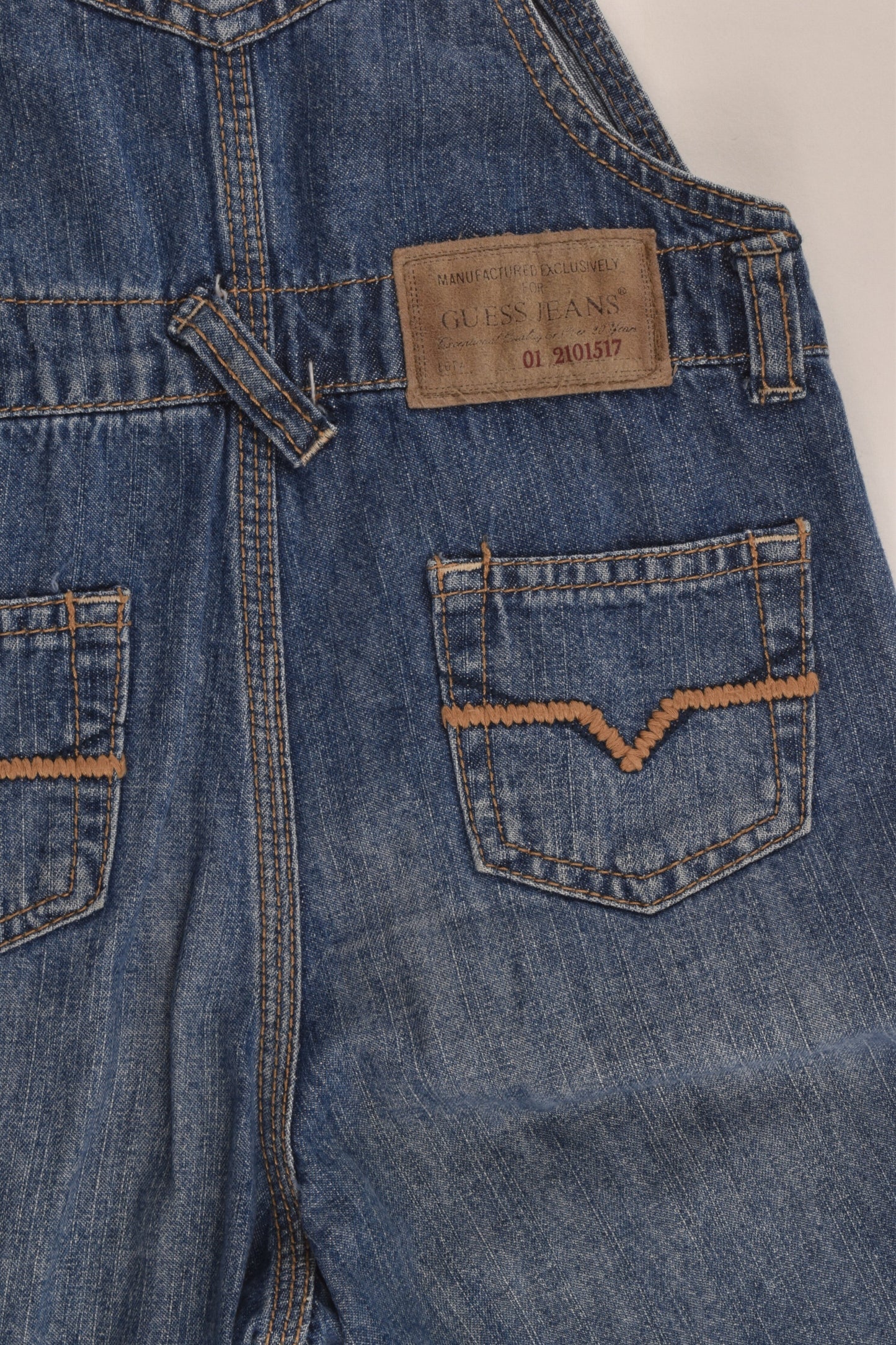 Guess Size 1-2 (24 months) Lightweight Denim Overalls