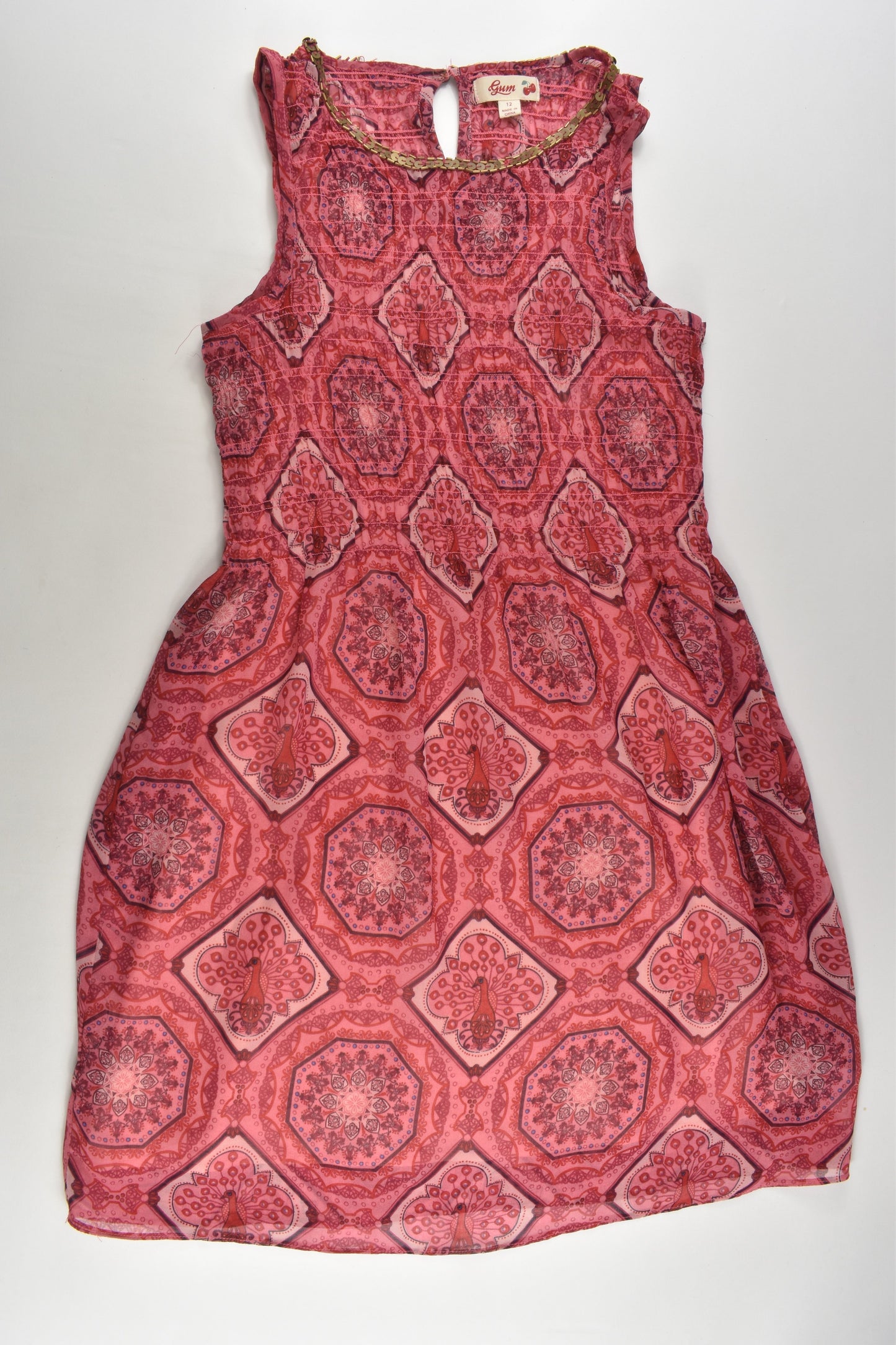 Gum Size 12 Peacock Dress