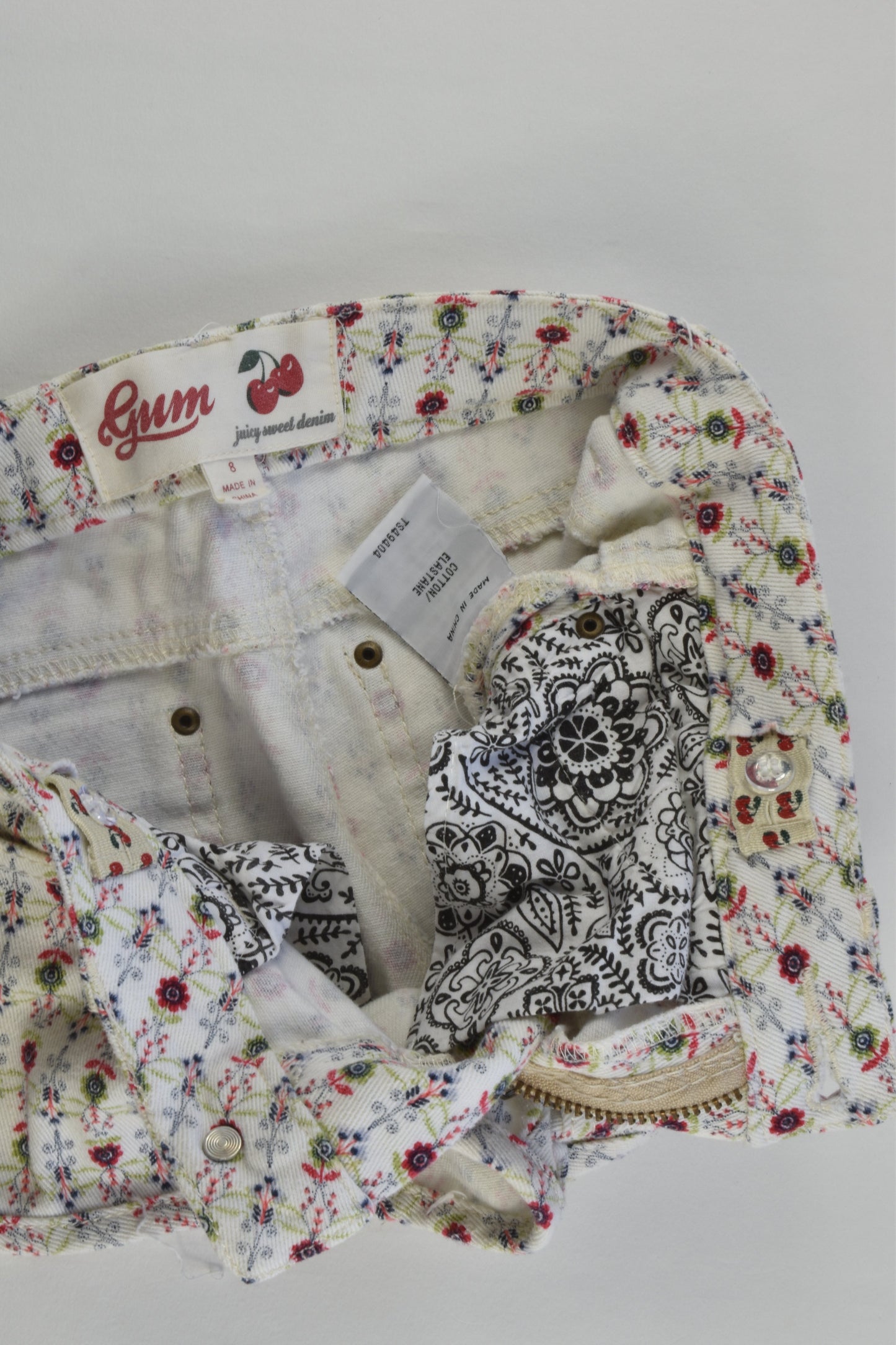 Gum Size 8 Stretchy Floral Shorts