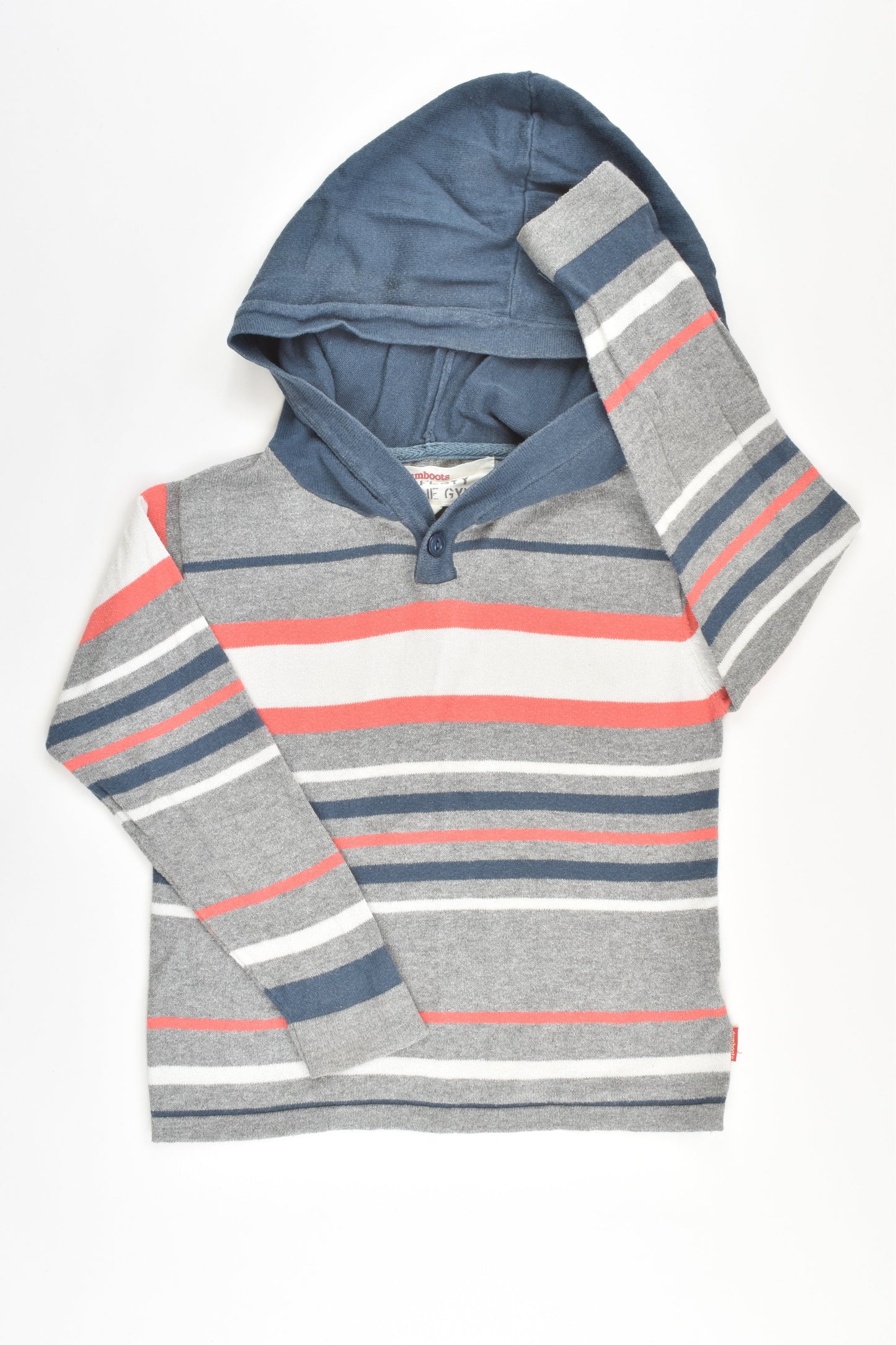 Gumboots Size 3-4 Knitted Hooded Sweater