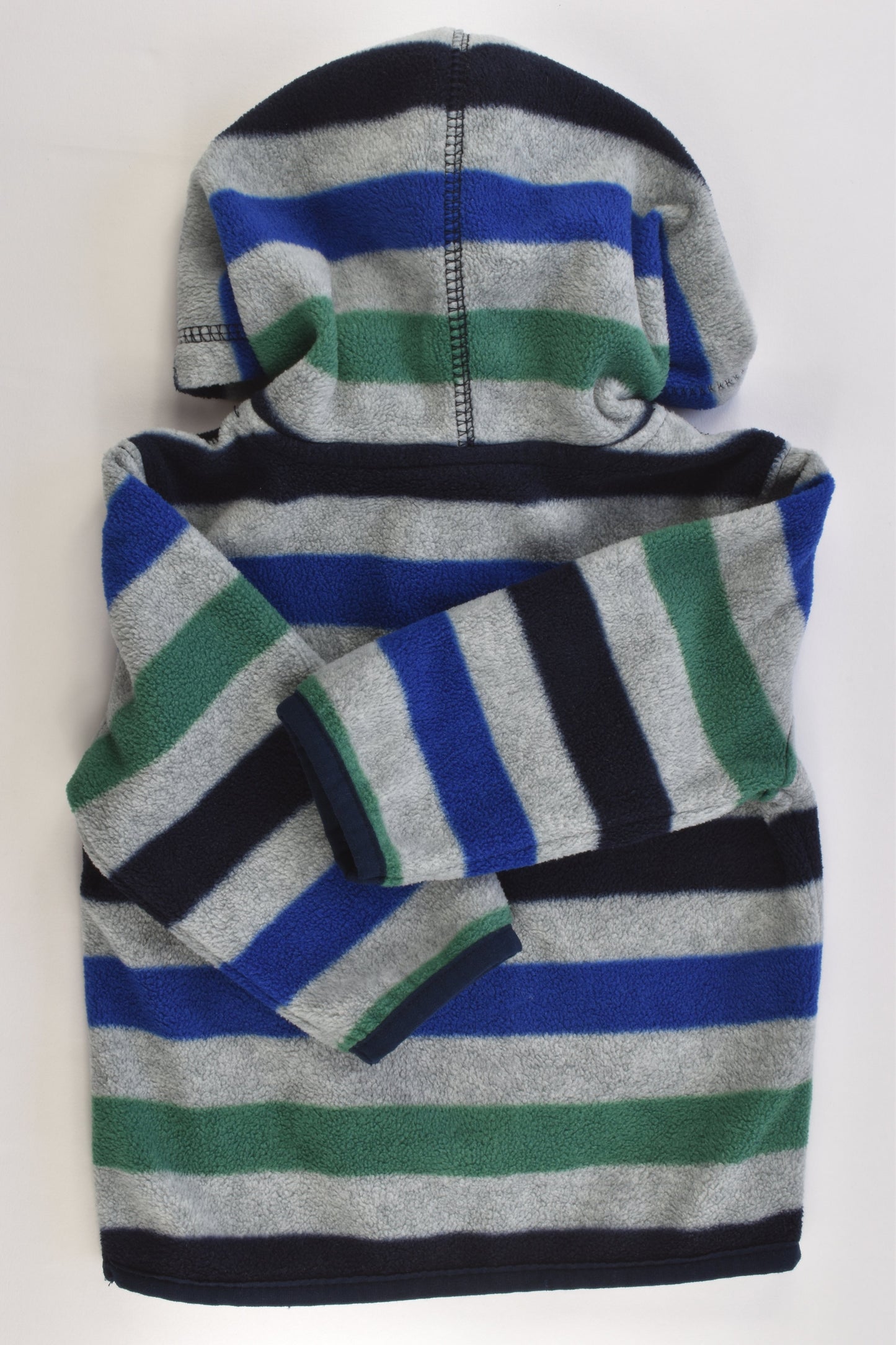 Gymboree Size 0 (6-12 months) Striped Hooded Fleece Jumper