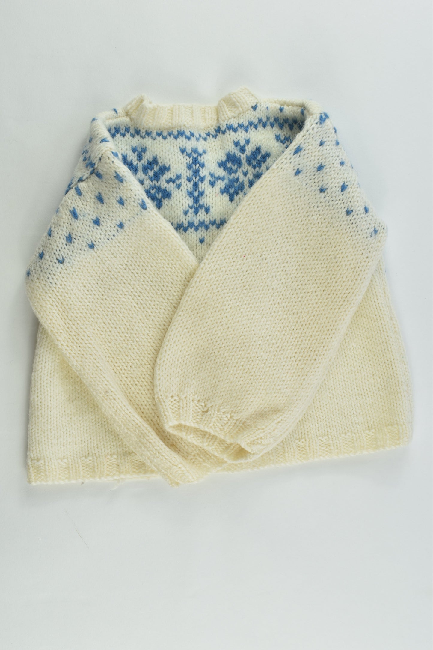 Hand Knitted Size approx 1-2 Cardigan