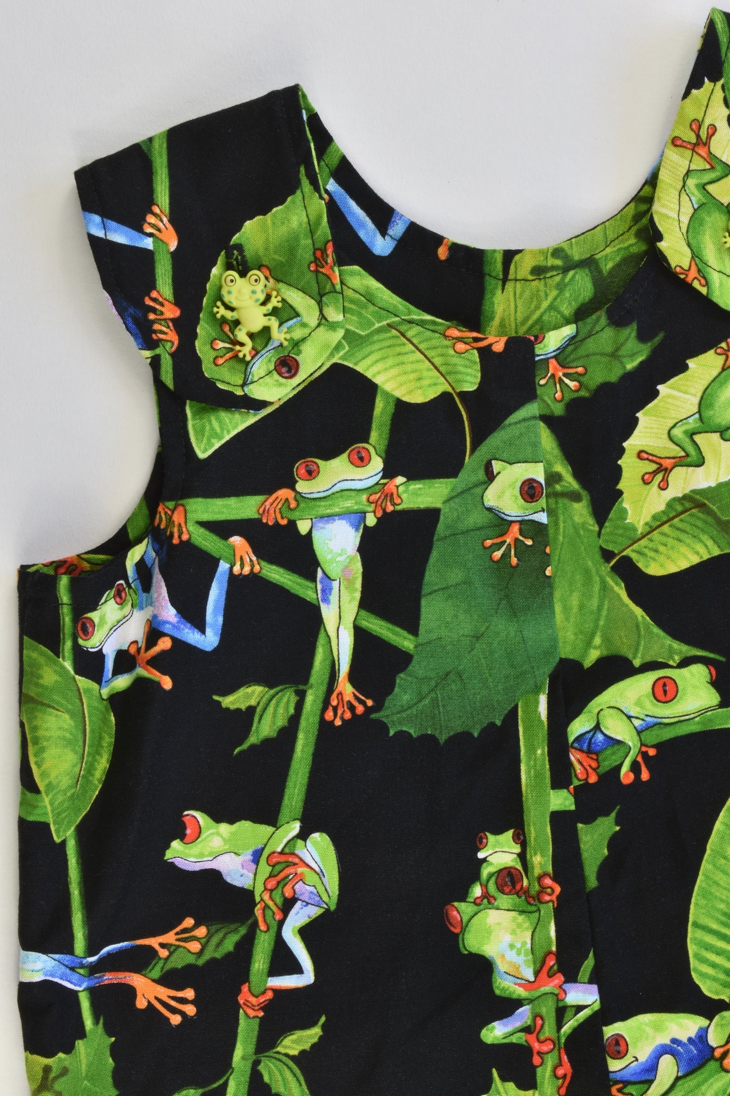 Hand Made Size approx 1 Frogs Playsuit