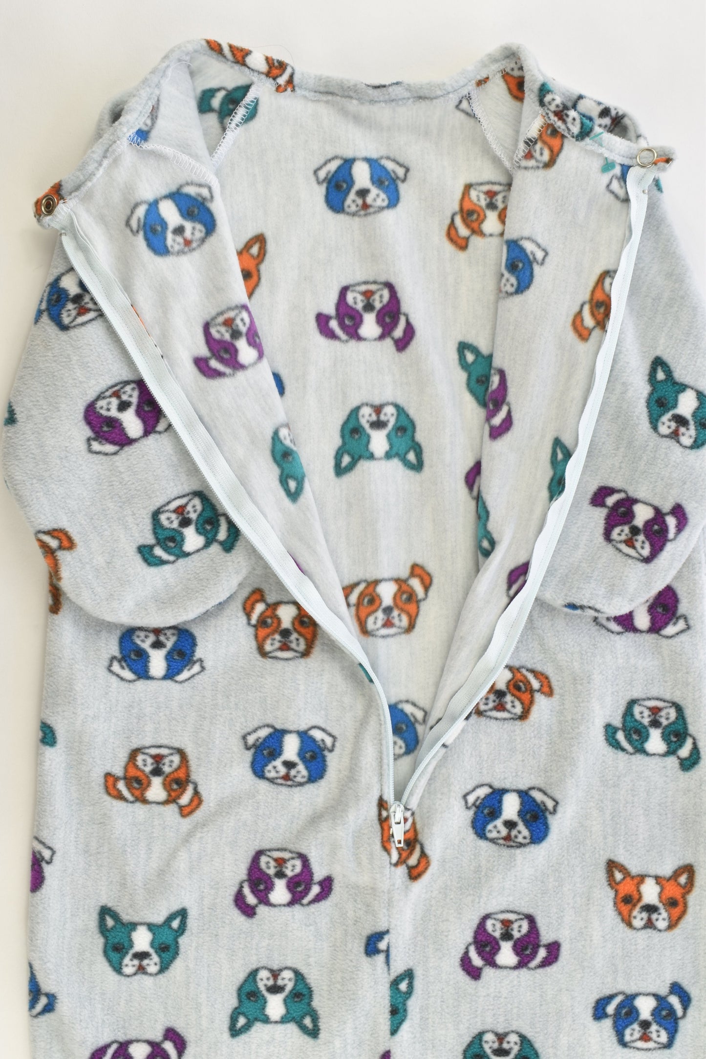 Hand Made Size Up to 6 months Pugs Fleece Sleeping Bag