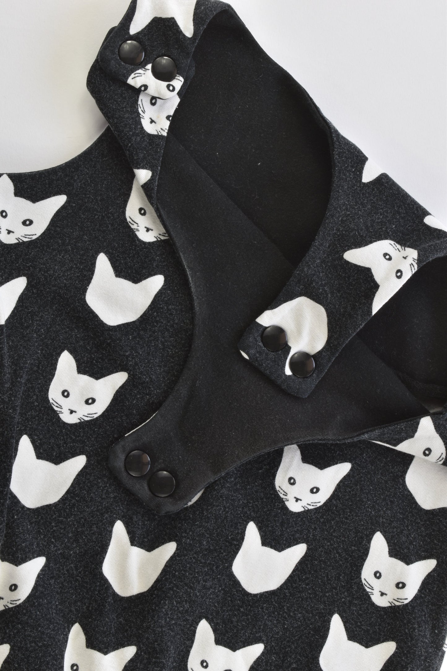 Handmade Size 0 Cats Cotton Overalls