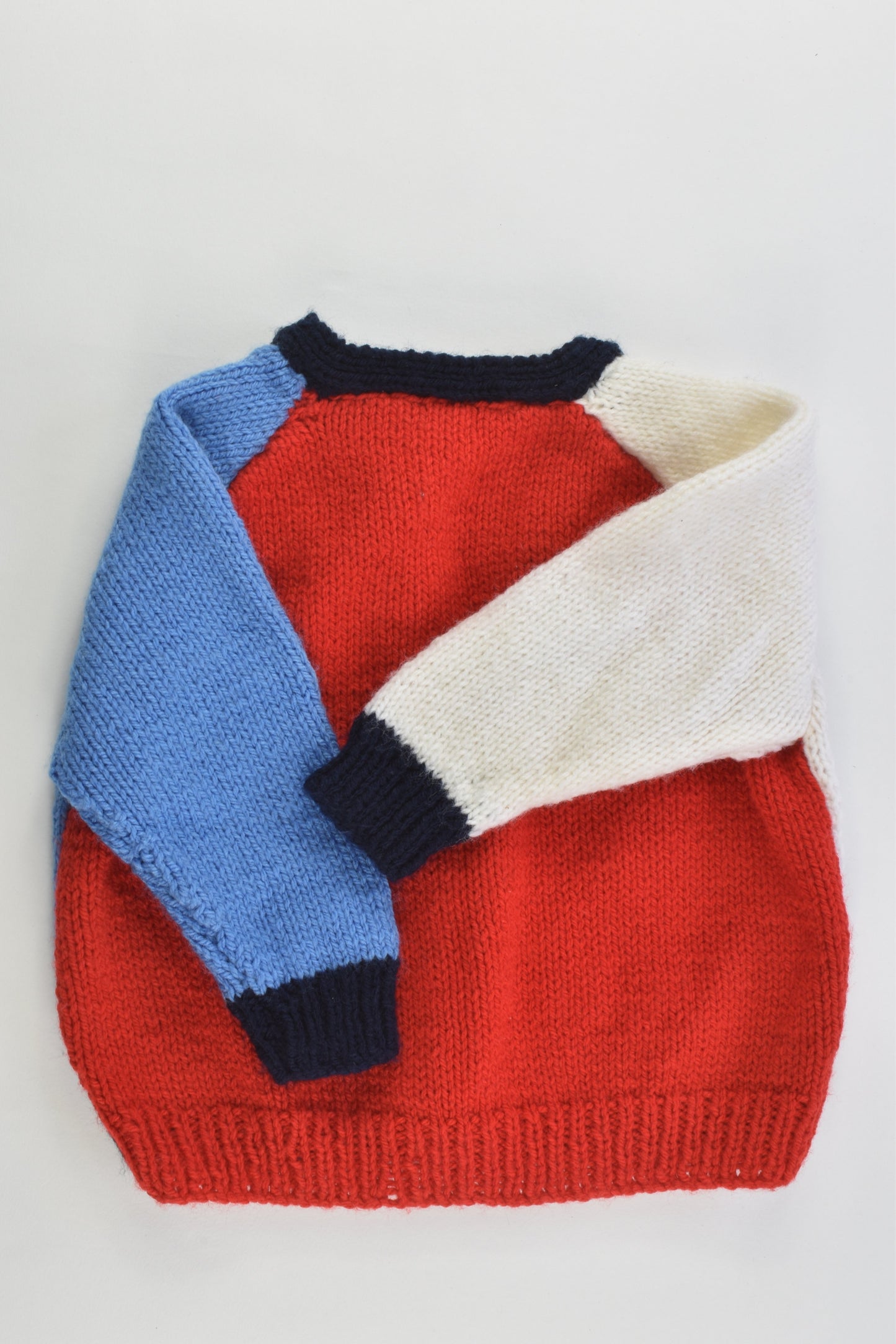 Handmade Size approx 0-1 Knitted Cardigan with Alphabet Buttons
