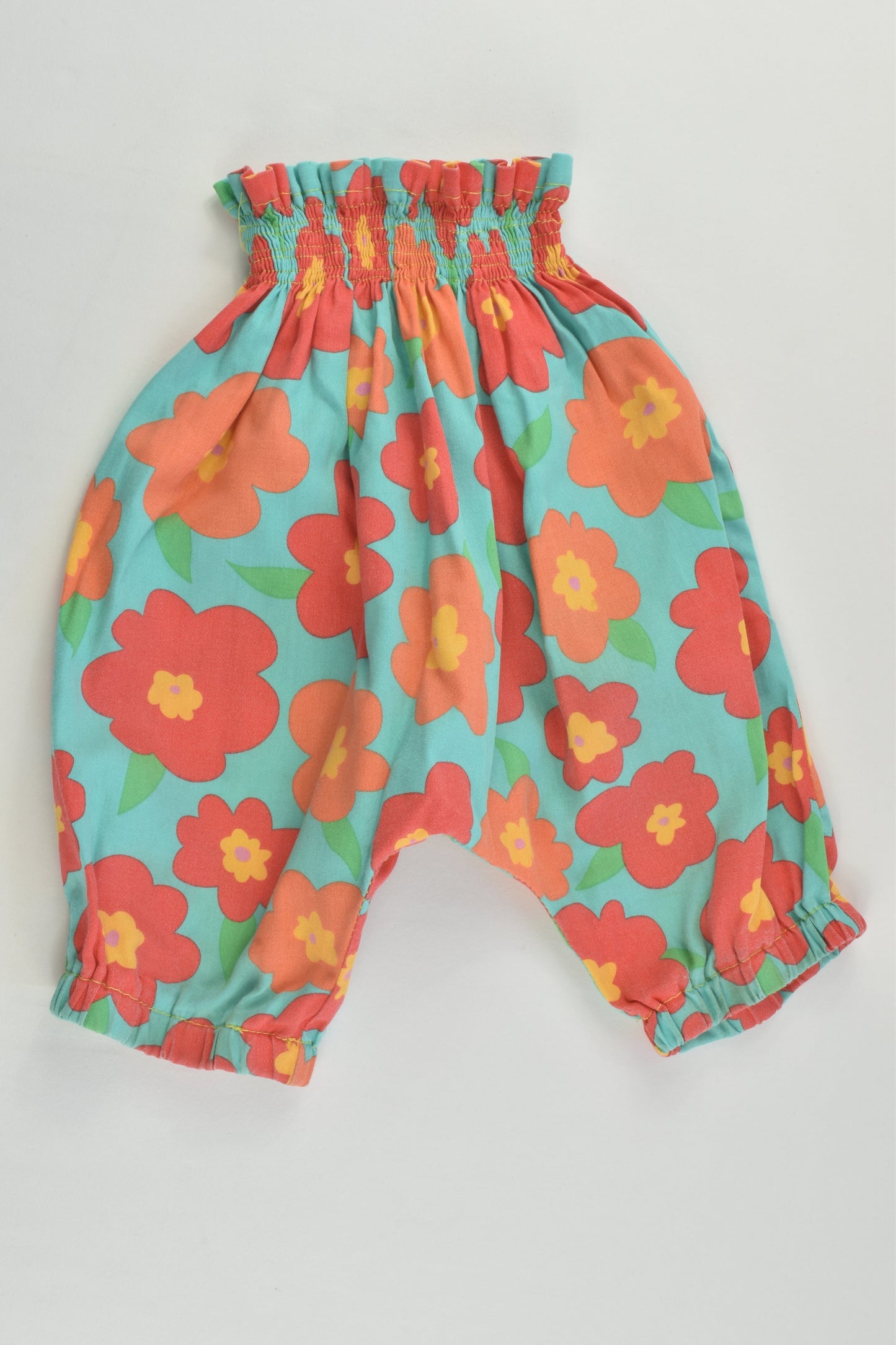 Handmade Size approx 0 Floral Baggy Pants
