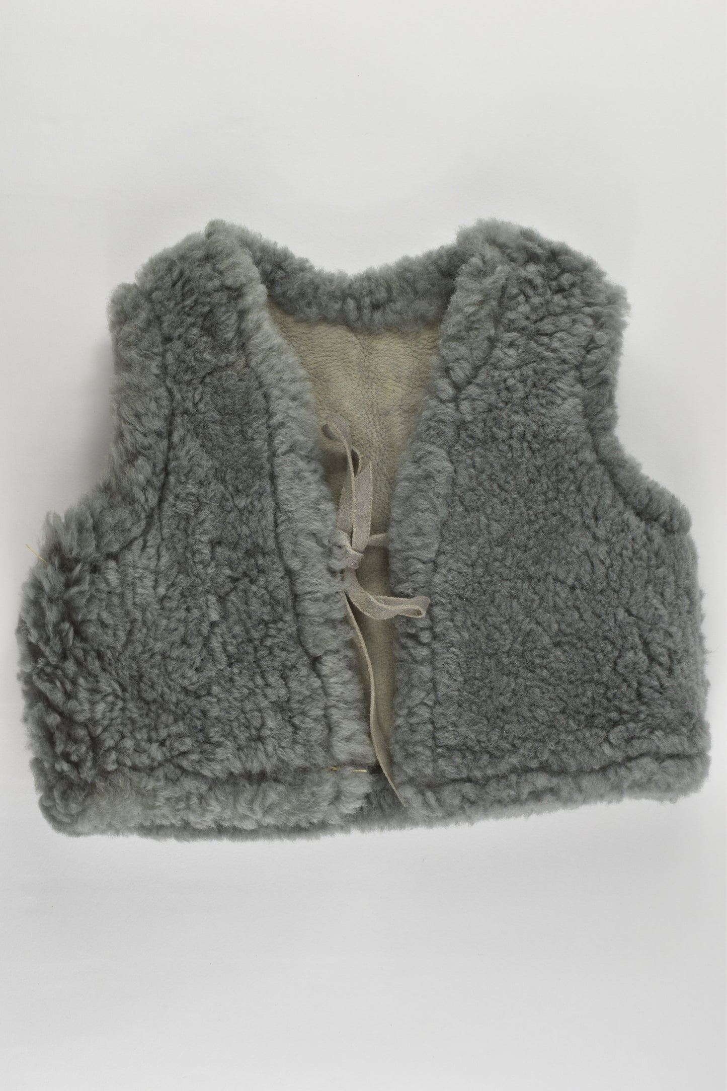 Handmade Size approx 0 Reversible Warm Leather (?) Vest