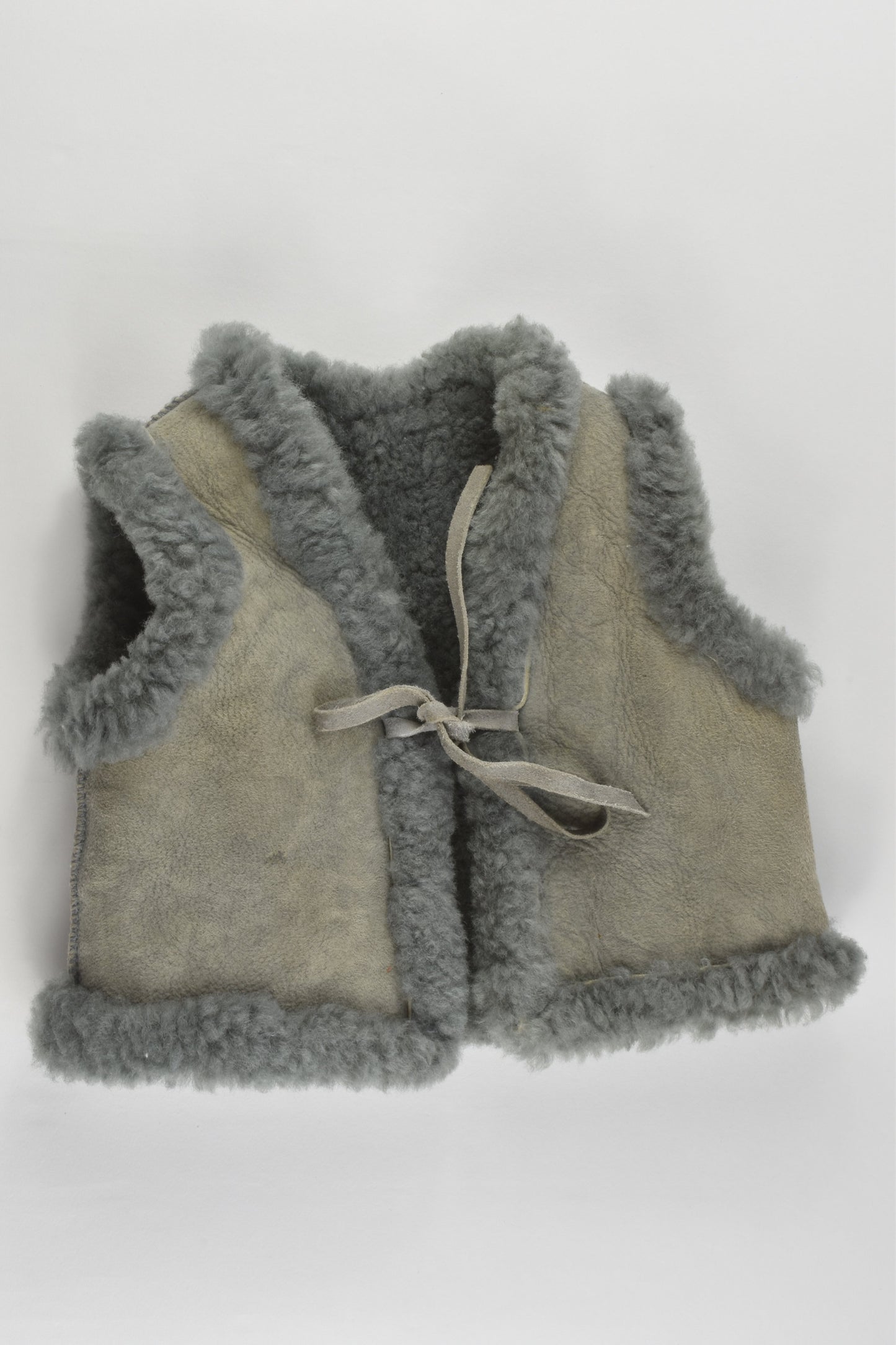 Handmade Size approx 0 Reversible Warm Leather (?) Vest