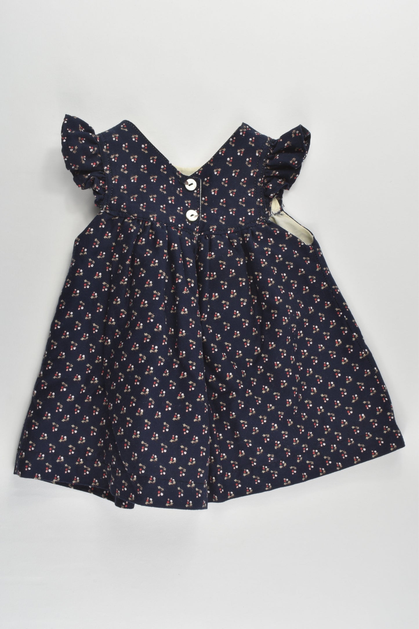 Handmade Size approx 00 Lined Berry Dress