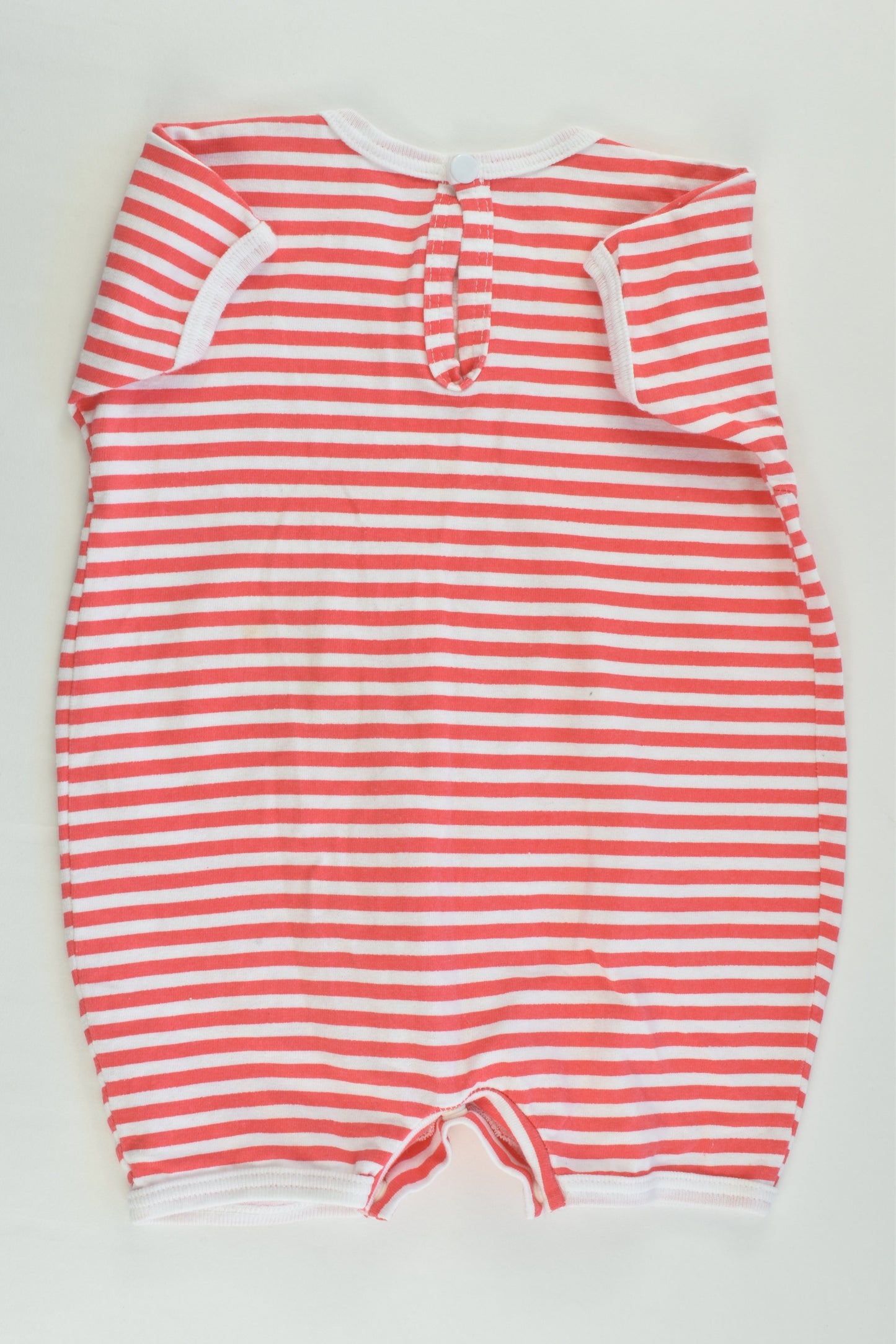 Handmade (?) Size approx 00 Striped Short Romper