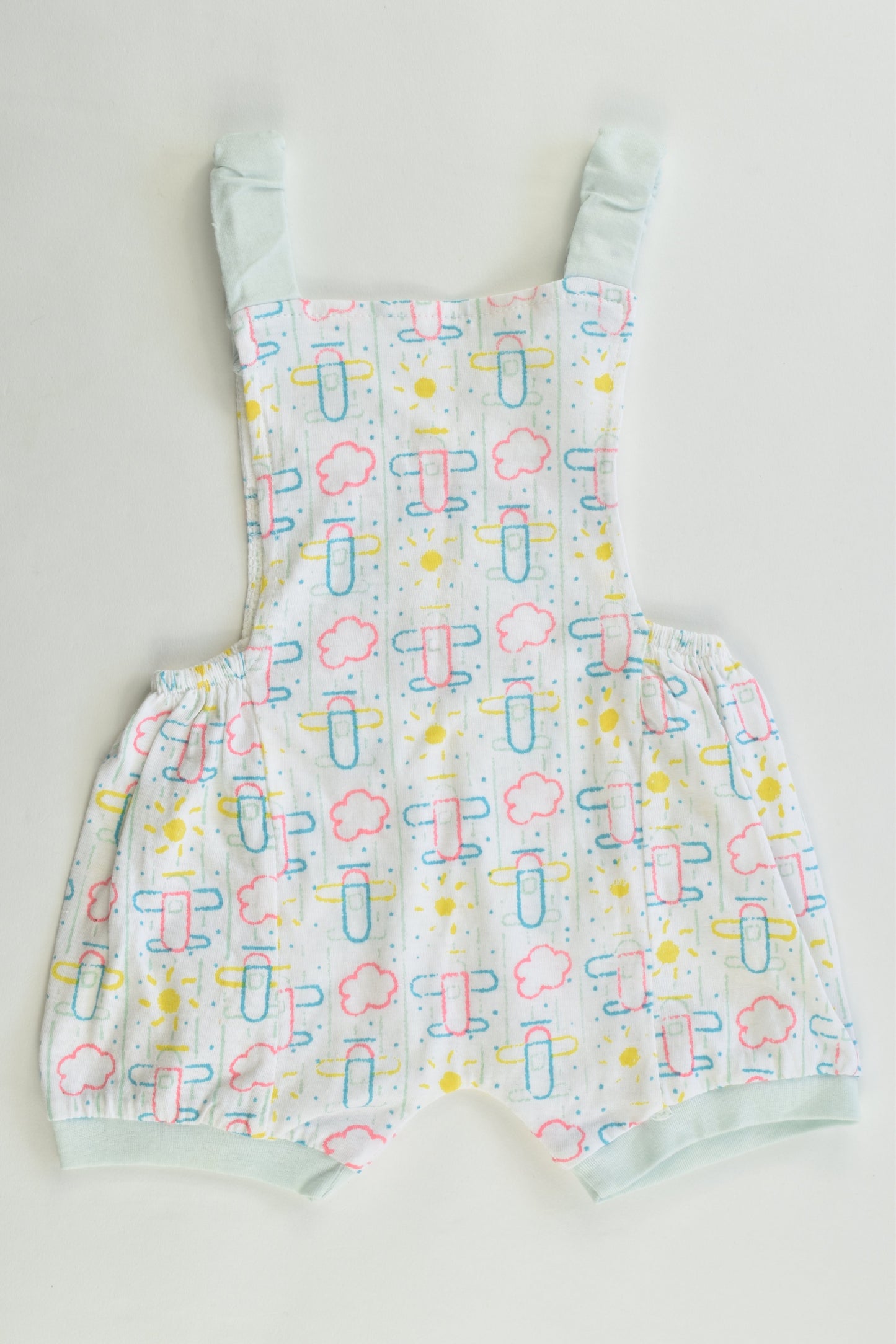 Handmade (?) Size approx 000 Vintage Style Airplanes Short Overalls