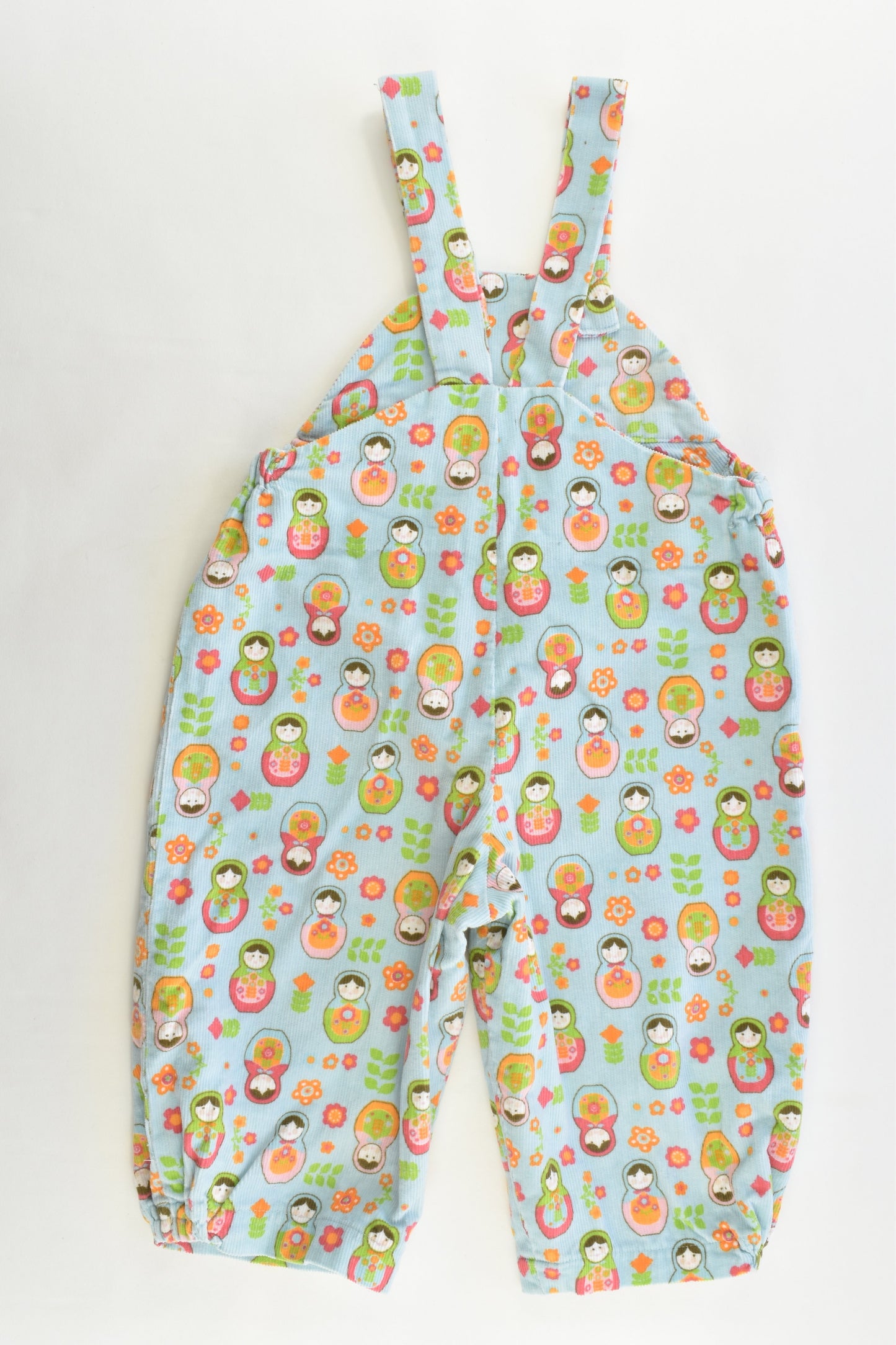 Handmade Size approx 1-2 Matryoshka Cord Overalls