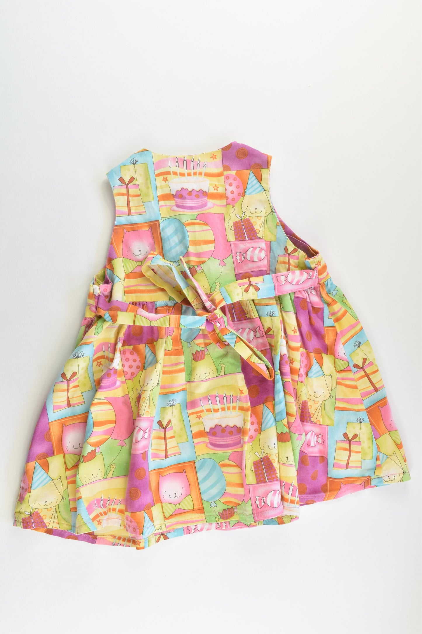 Handmade Size approx 1 Birthday Cat Dress