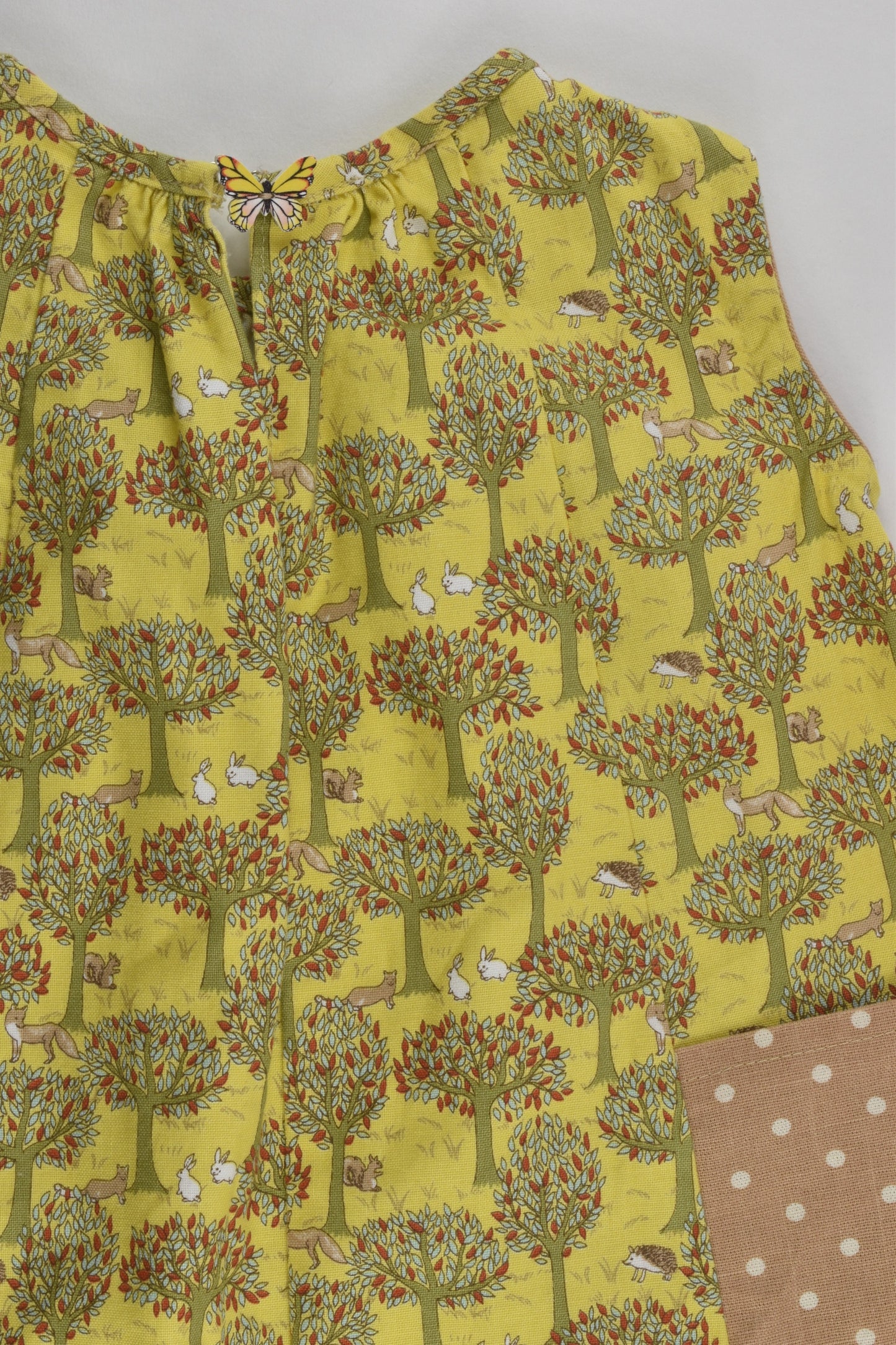 Handmade Size approx 2-3 Forest Animals Dress
